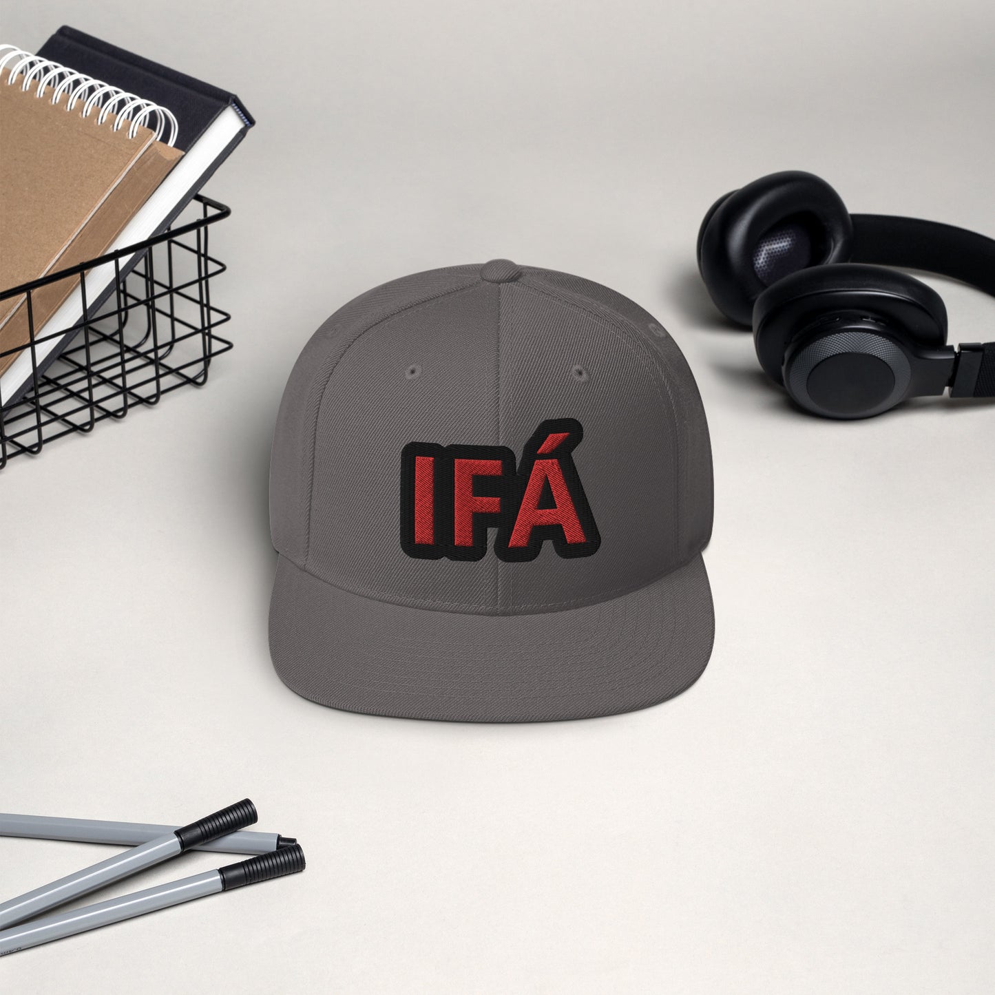 IFÁ Red 3 Snapback Hat