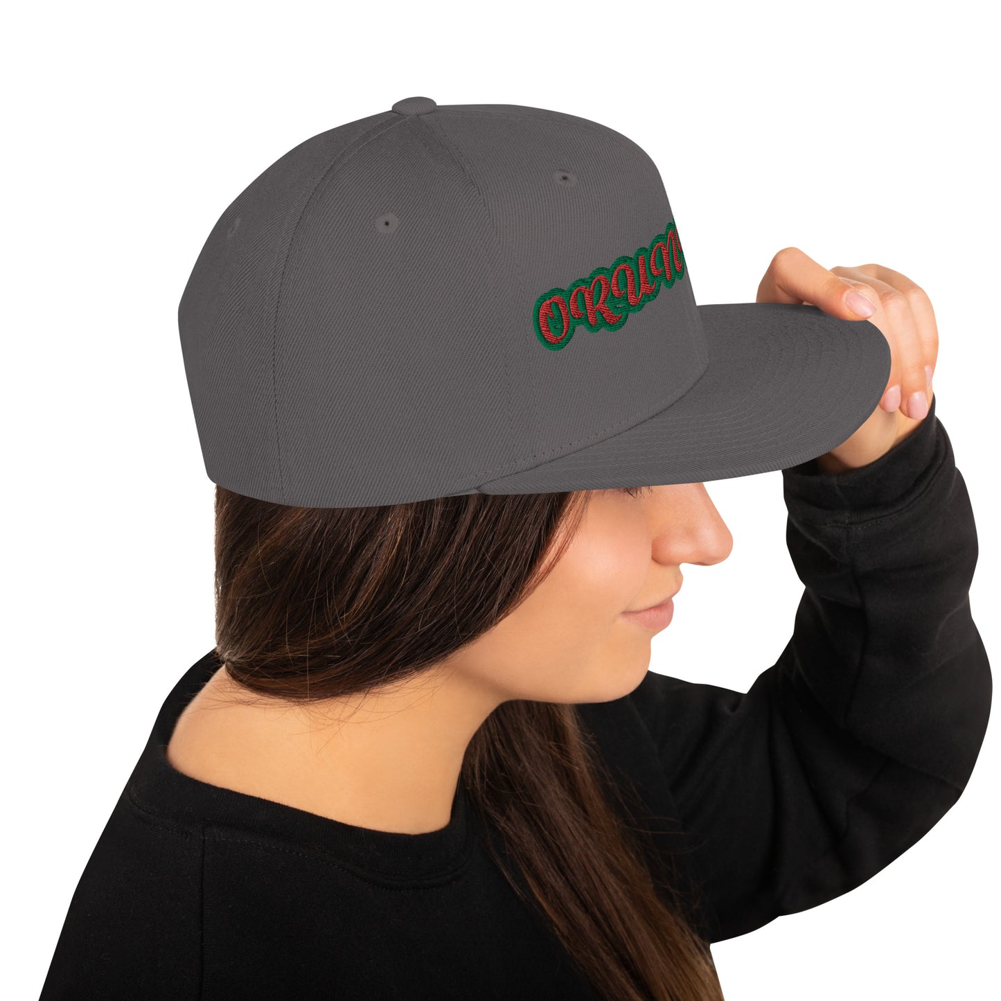 ORUNMILA Red/Green Snapback Hat