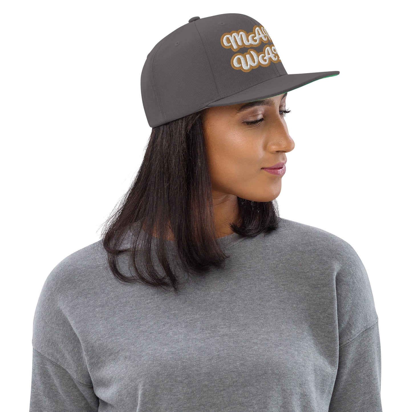 MAMI WATA Script Snapback hat
