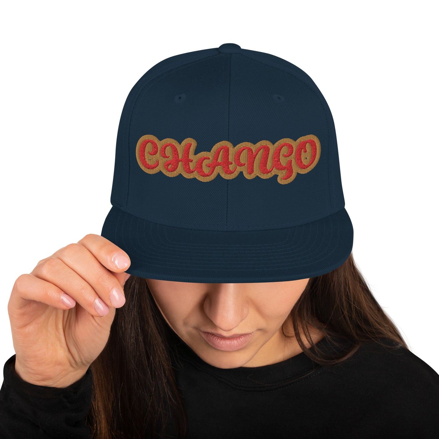 Chango Oro 1 Script Snapback Hat
