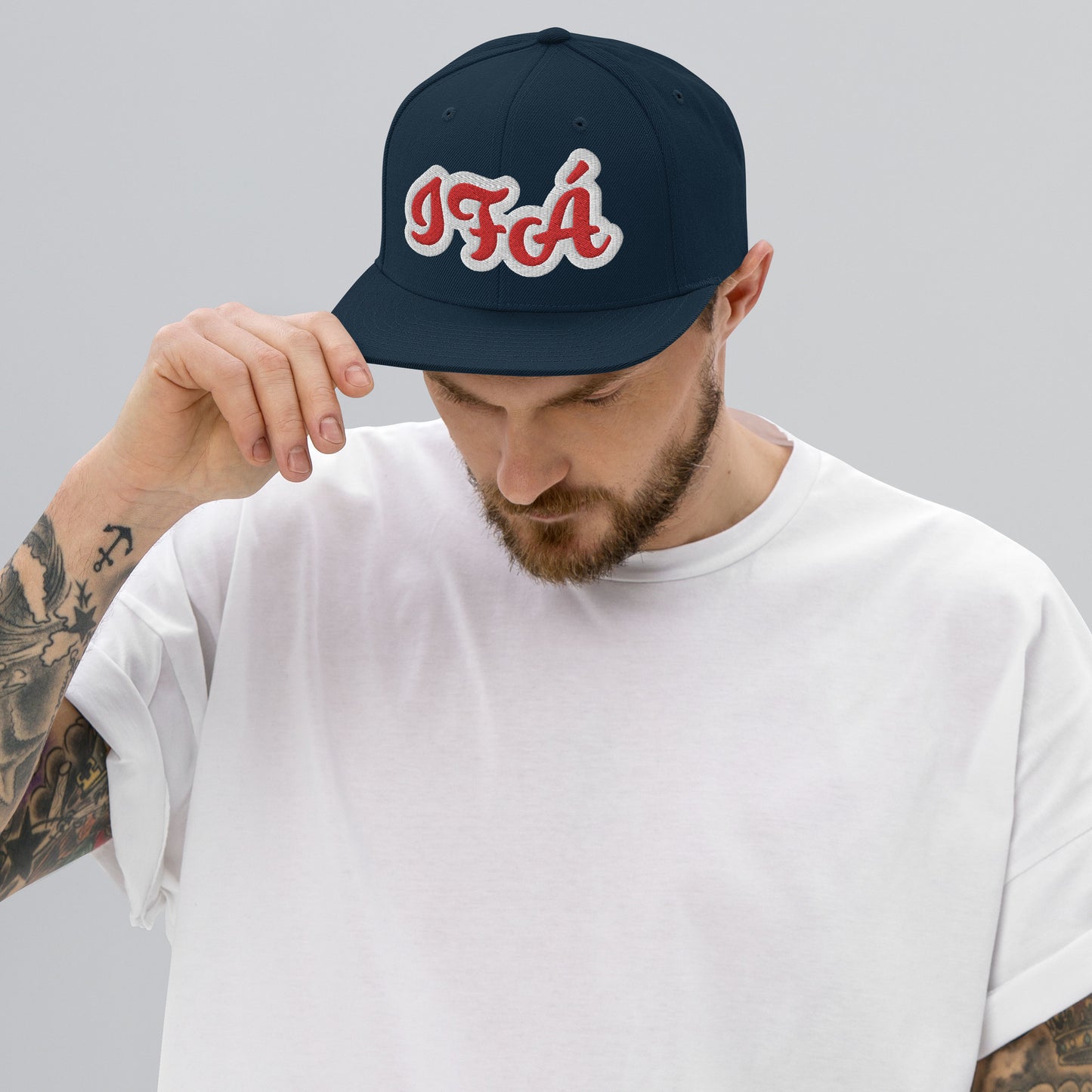 IFÁ Red 2 Script Snapback Hat