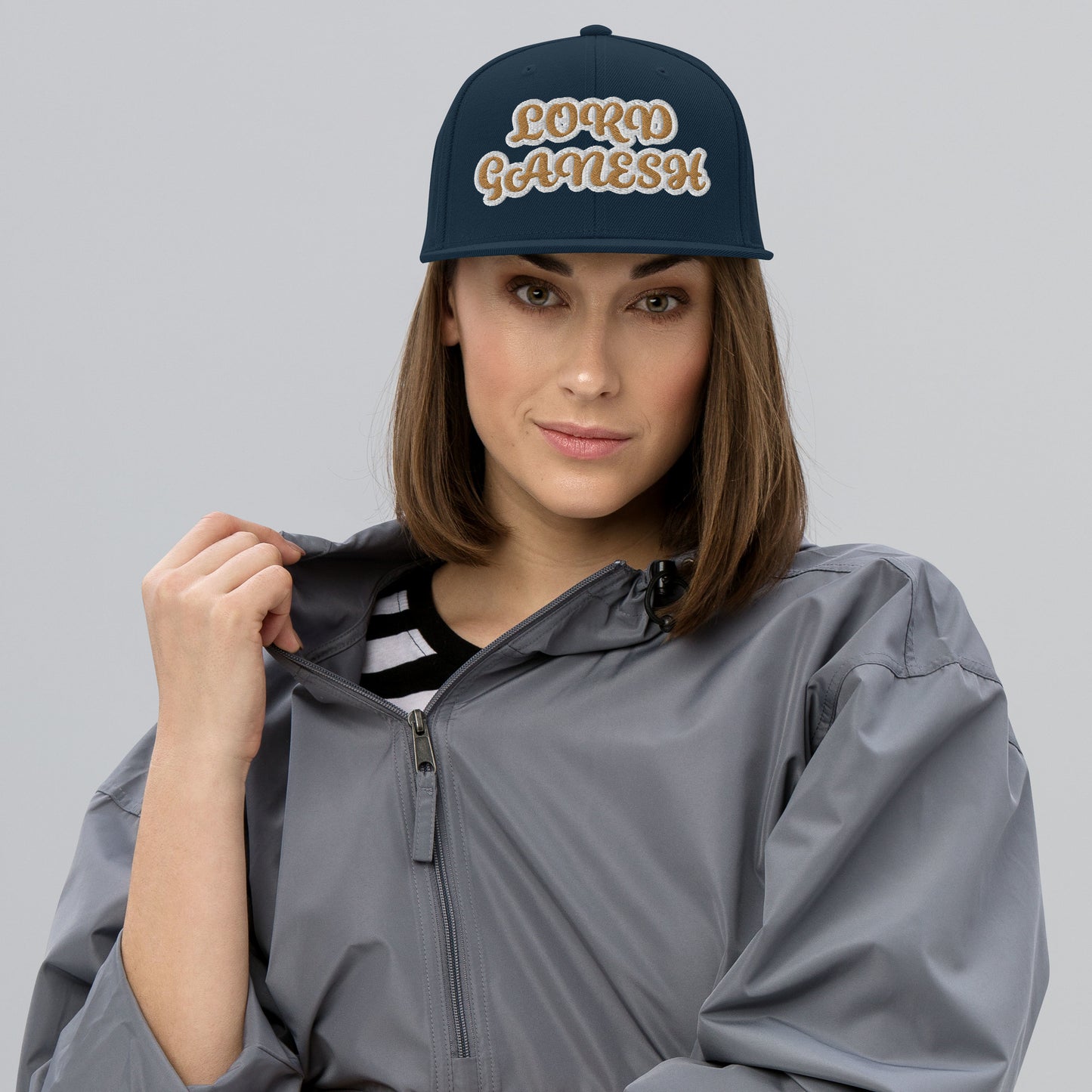 LORD GANESH 1 Reverse Script Snapback hat
