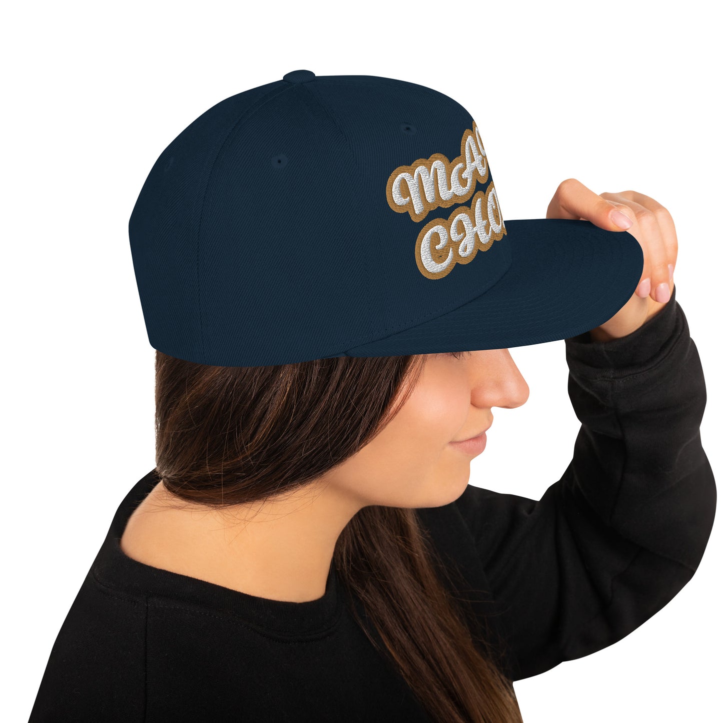 MAMA CHOLA Script Snapback hat