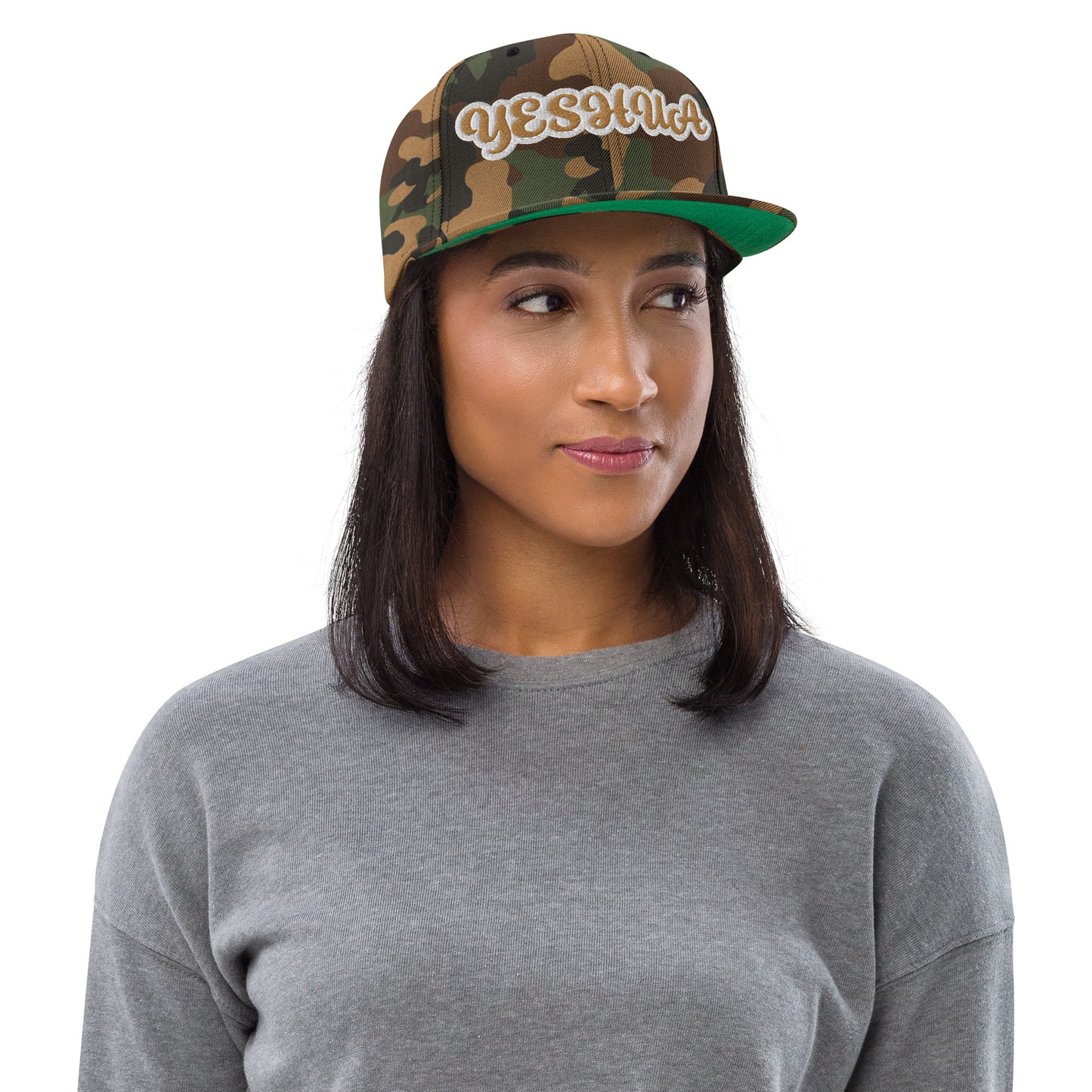 Yeshua 1 Reverse Script Snapback hat