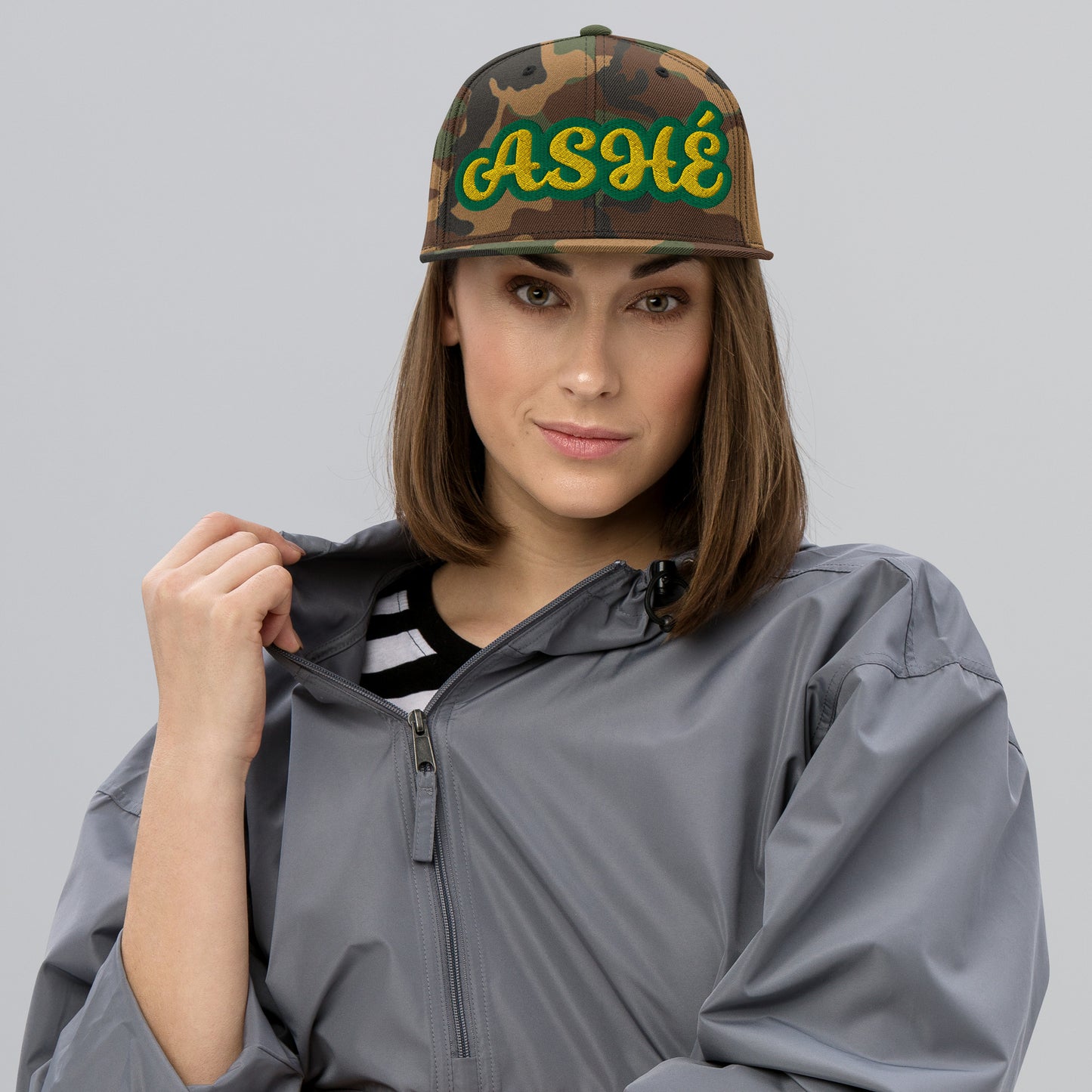 Ashé Lucumi Reverse Script Snapback hat