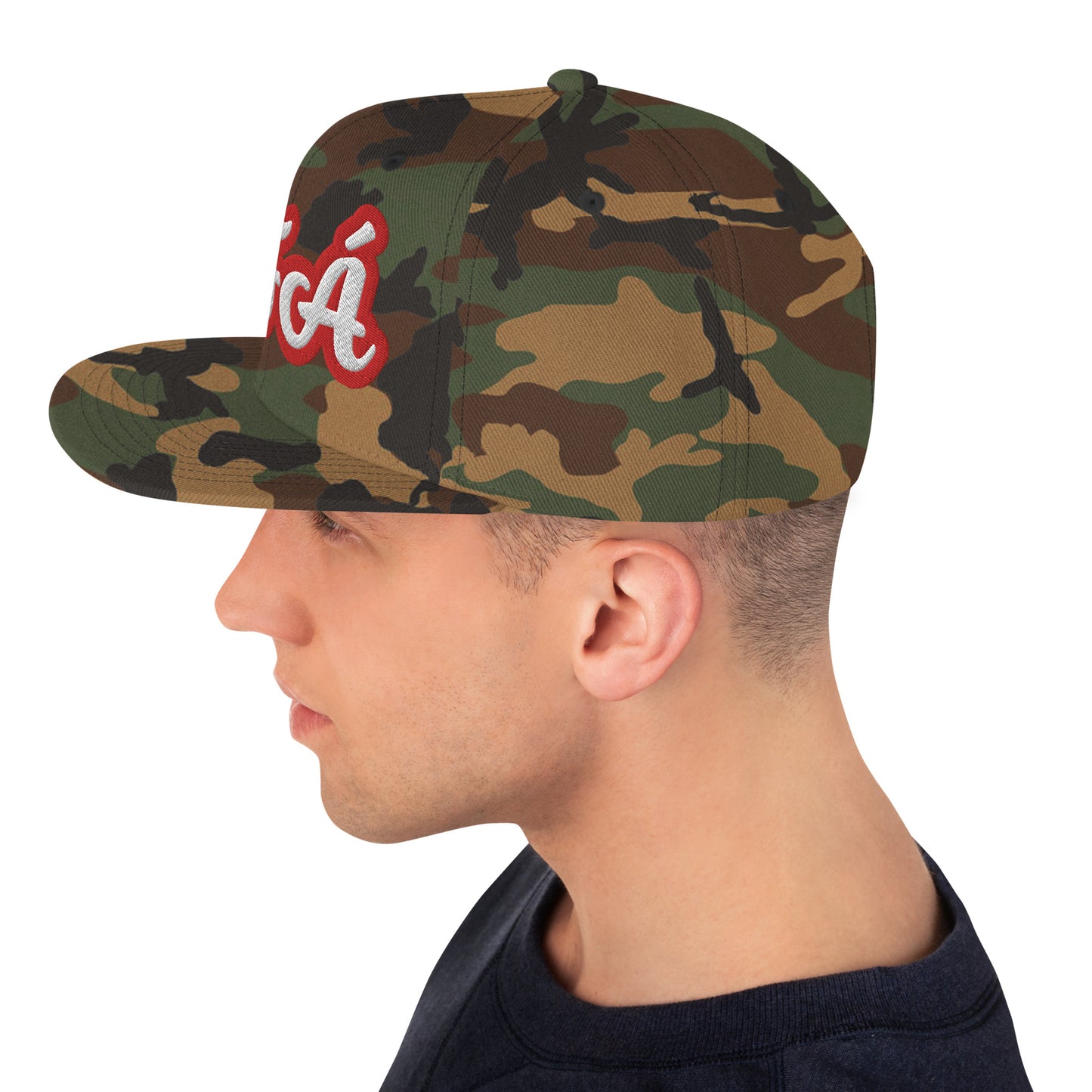 IFÁ Red 5 Script Snapback Hat