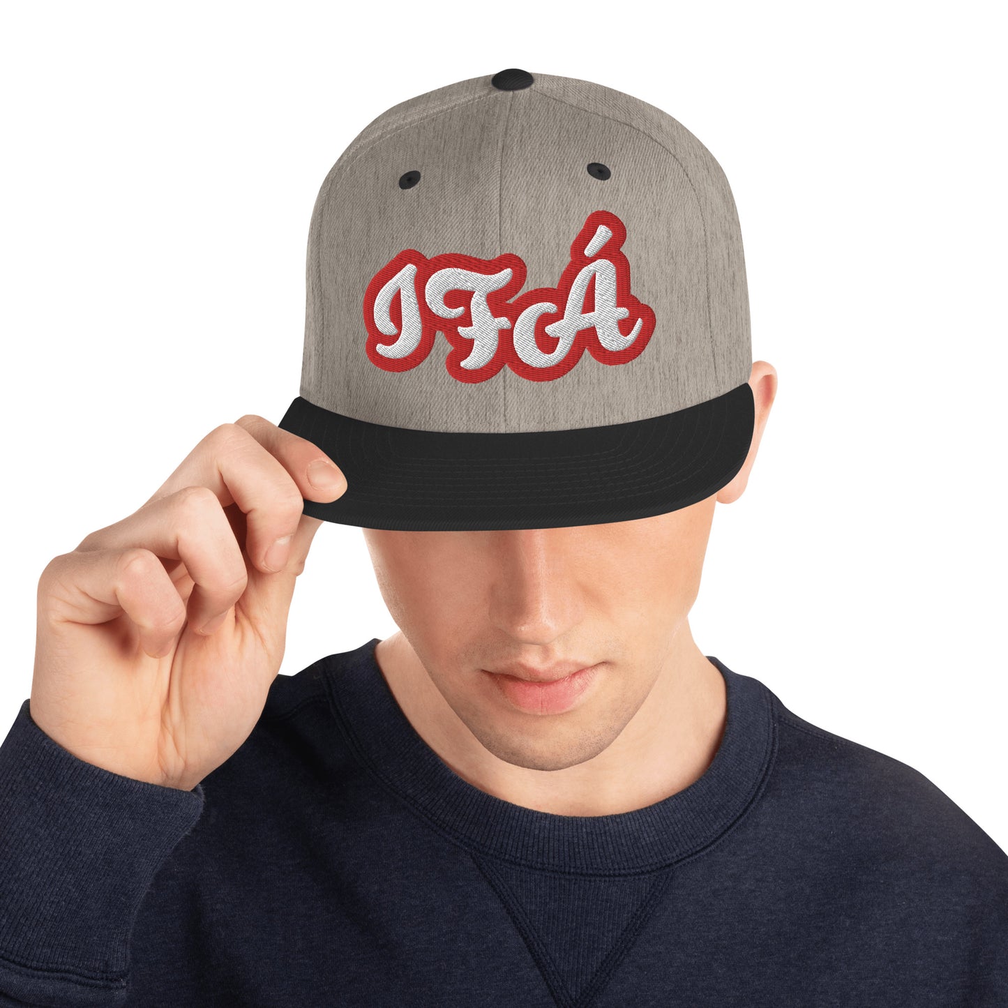IFÁ Red 5 Script Snapback Hat