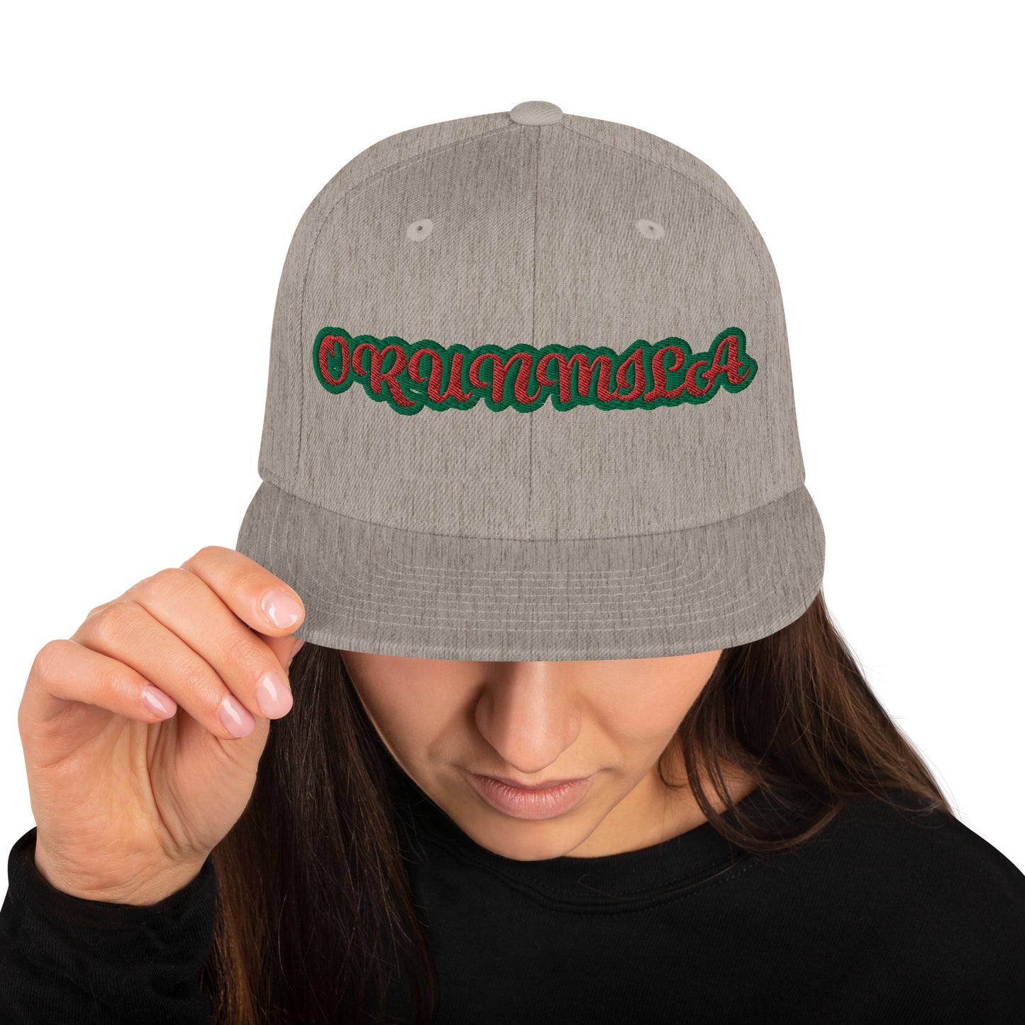 ORUNMILA Red/Green Snapback Hat