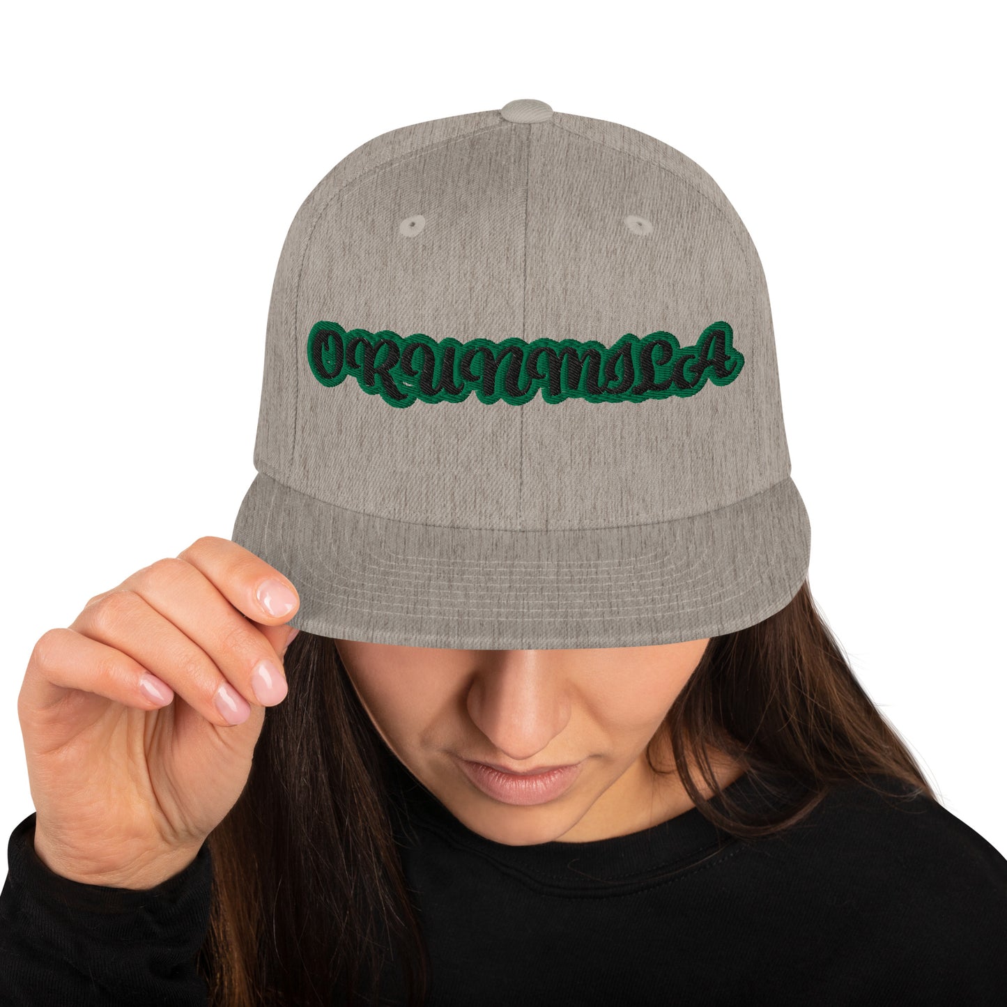 Orunmila Ájé Ju Ogun 2 Reverse Script Snapback Hat