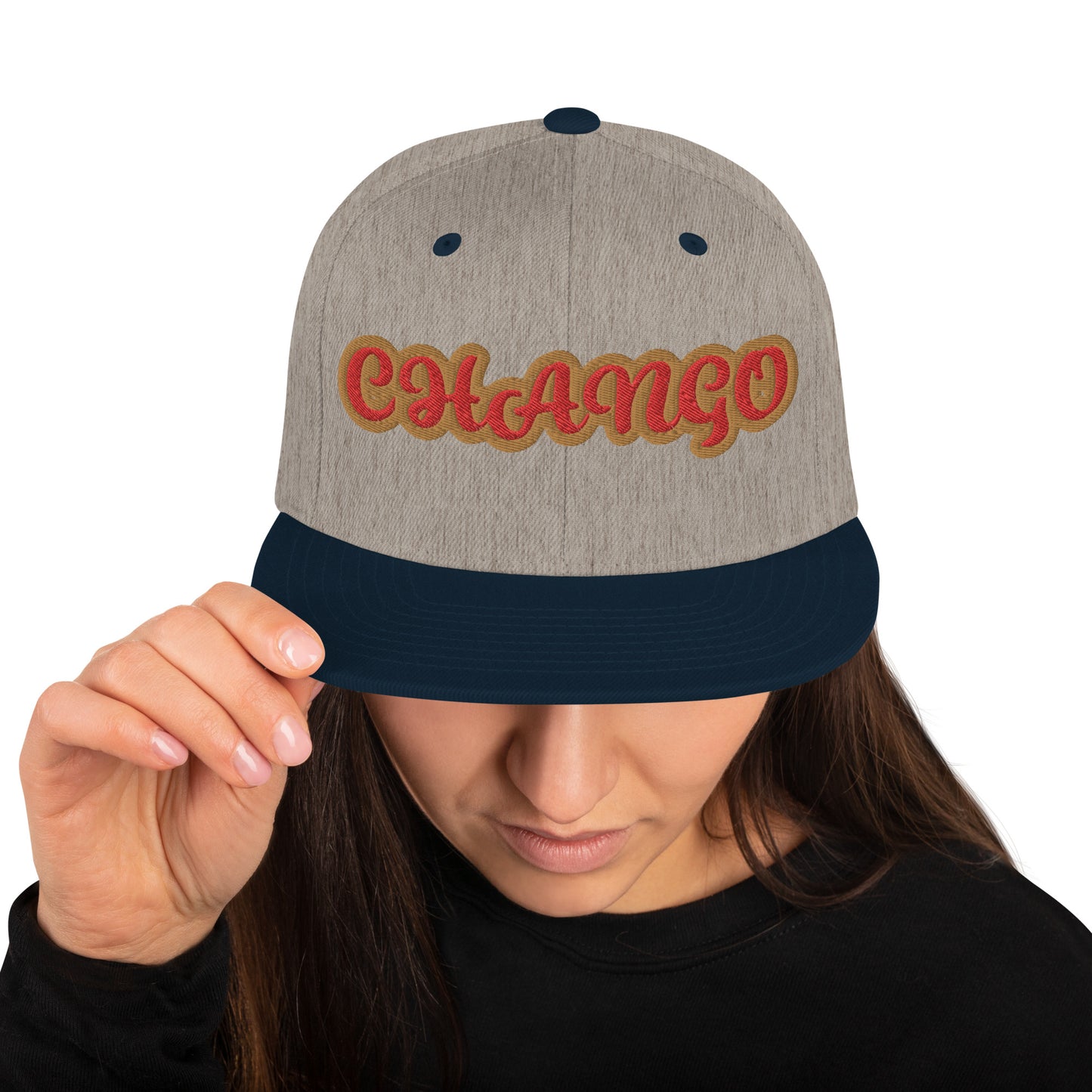 Chango Oro 1 Script Snapback Hat