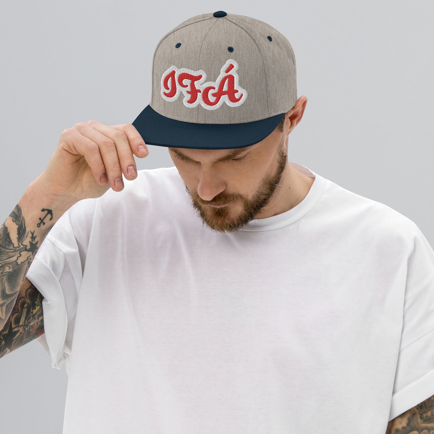 IFÁ Red 2 Script Snapback Hat