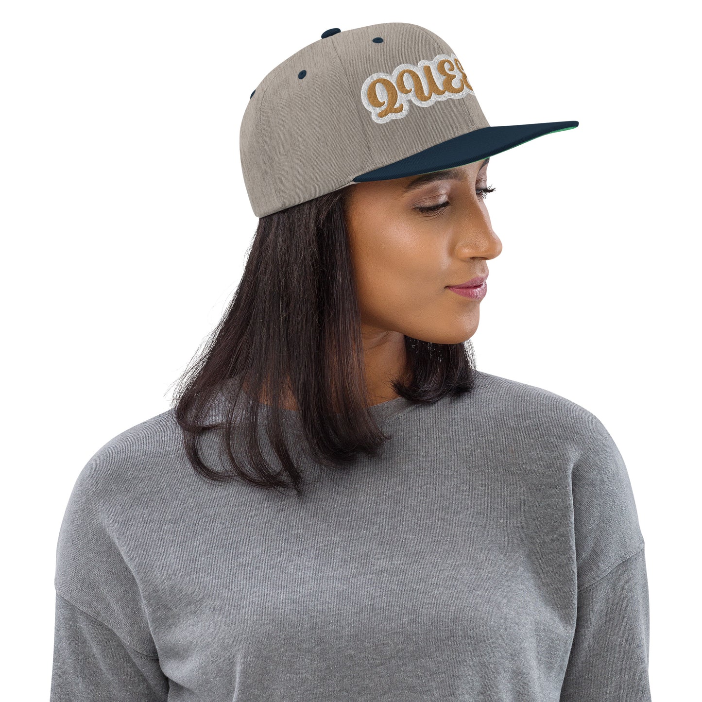 Queen Reverse Script Snapback hat