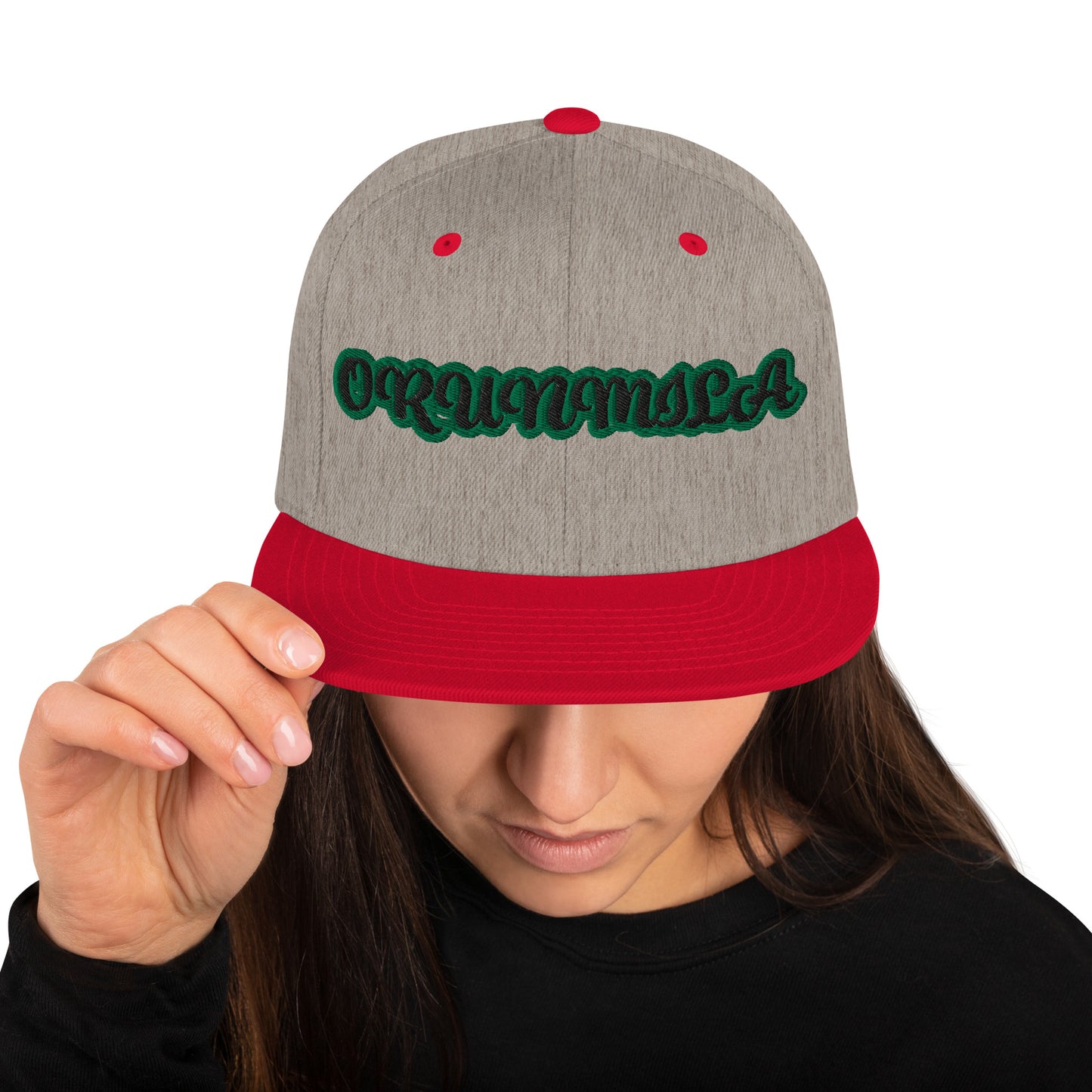 Orunmila Ájé Ju Ogun 2 Reverse Script Snapback Hat