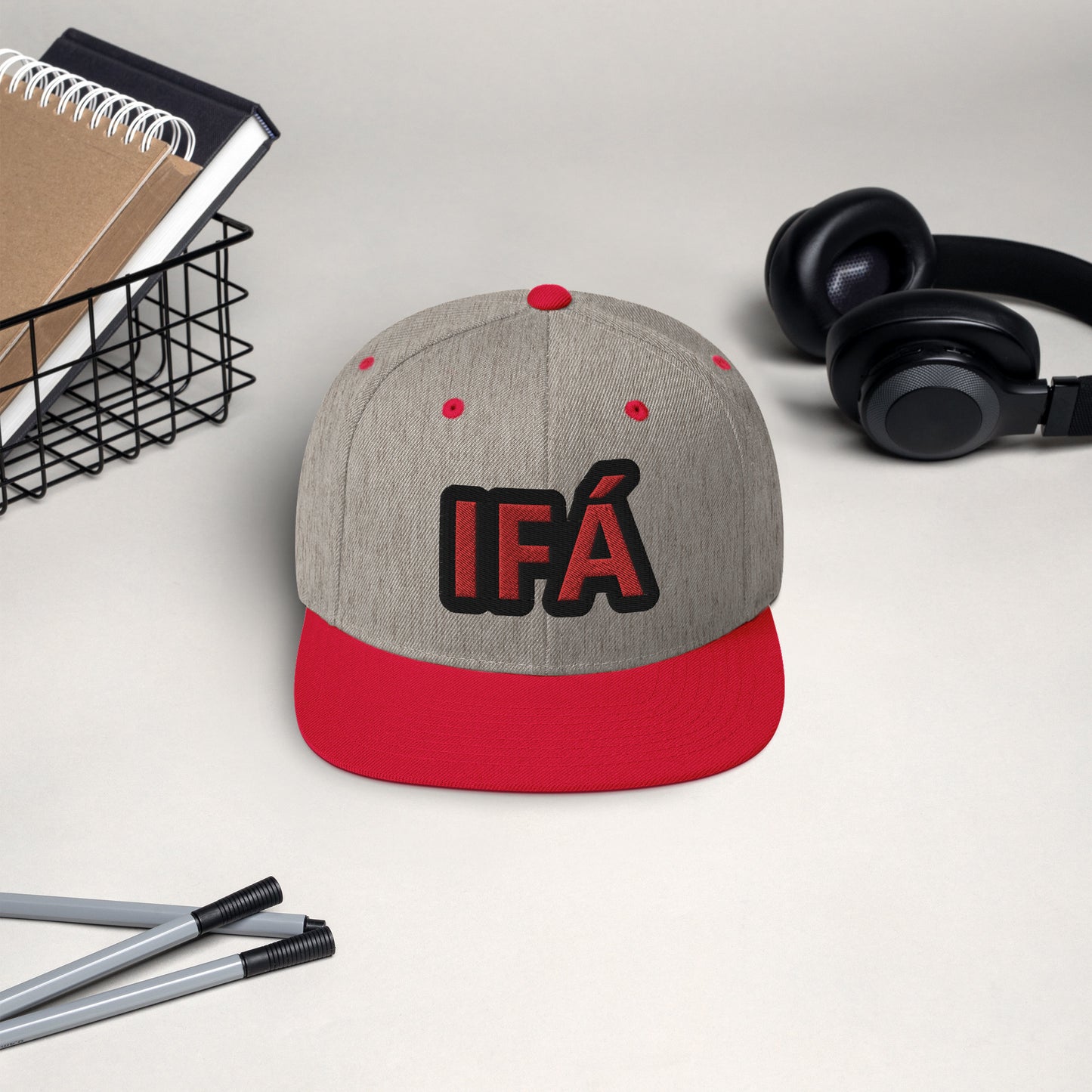 IFÁ Red 3 Snapback Hat