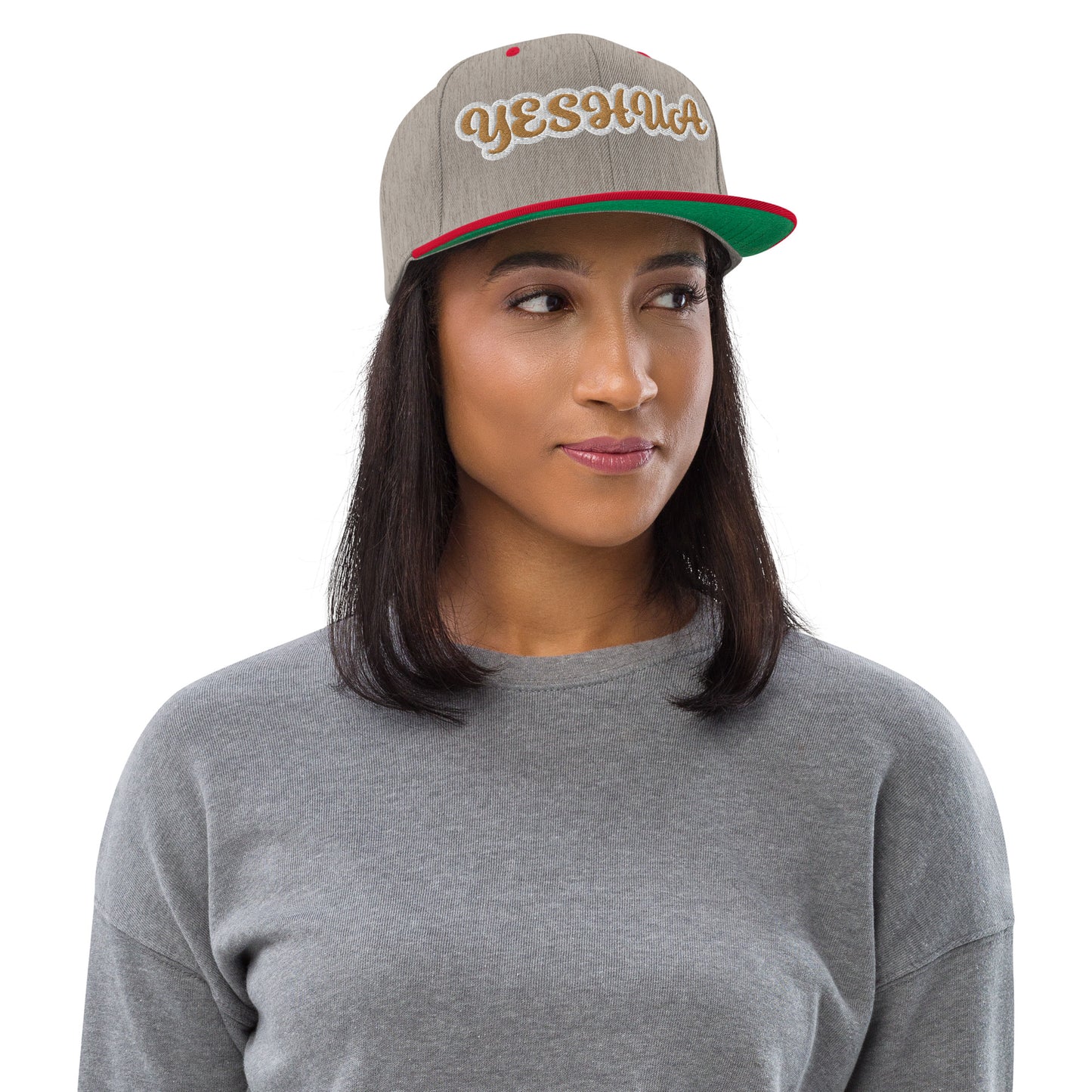 Yeshua 1 Reverse Script Snapback hat