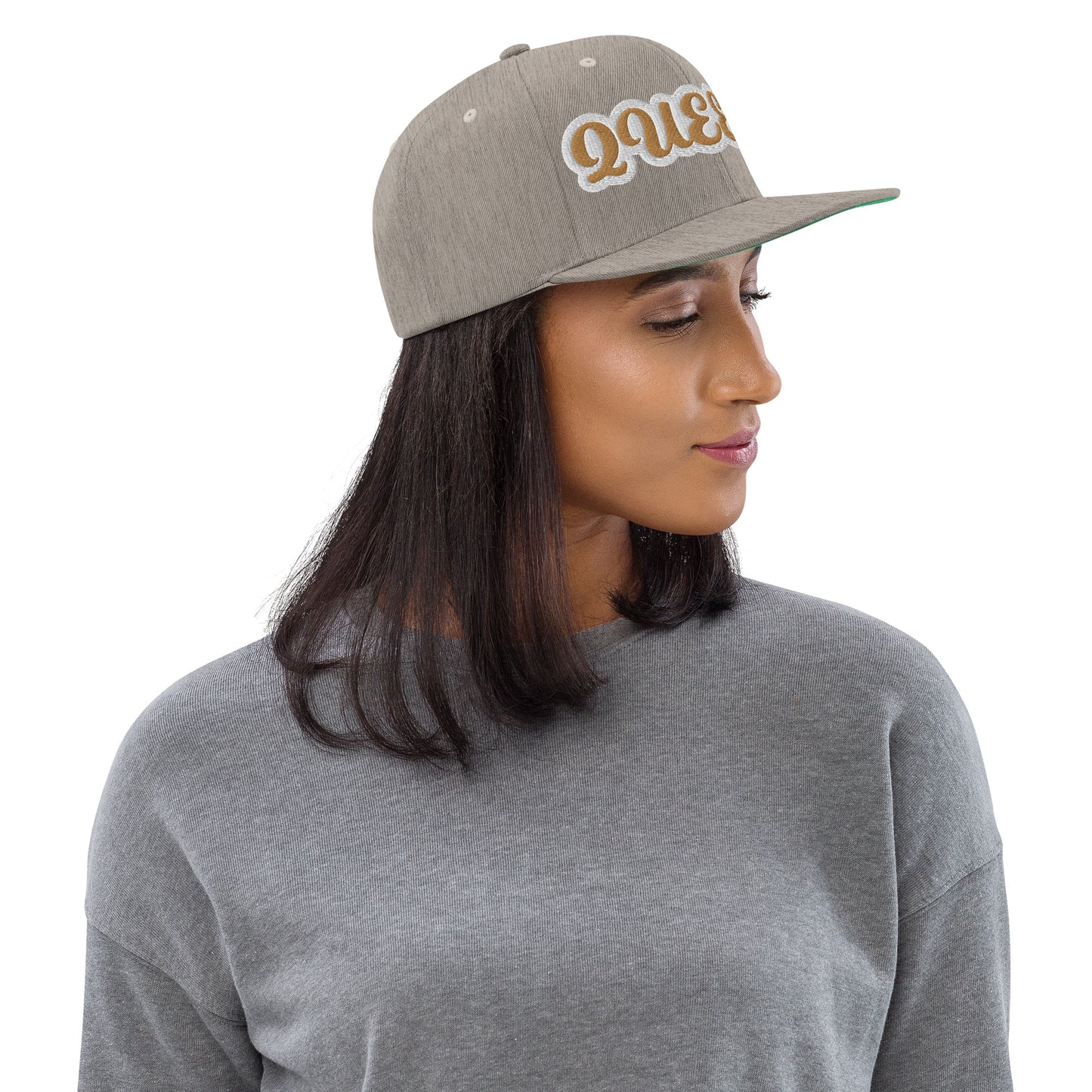 Queen Reverse Script Snapback hat