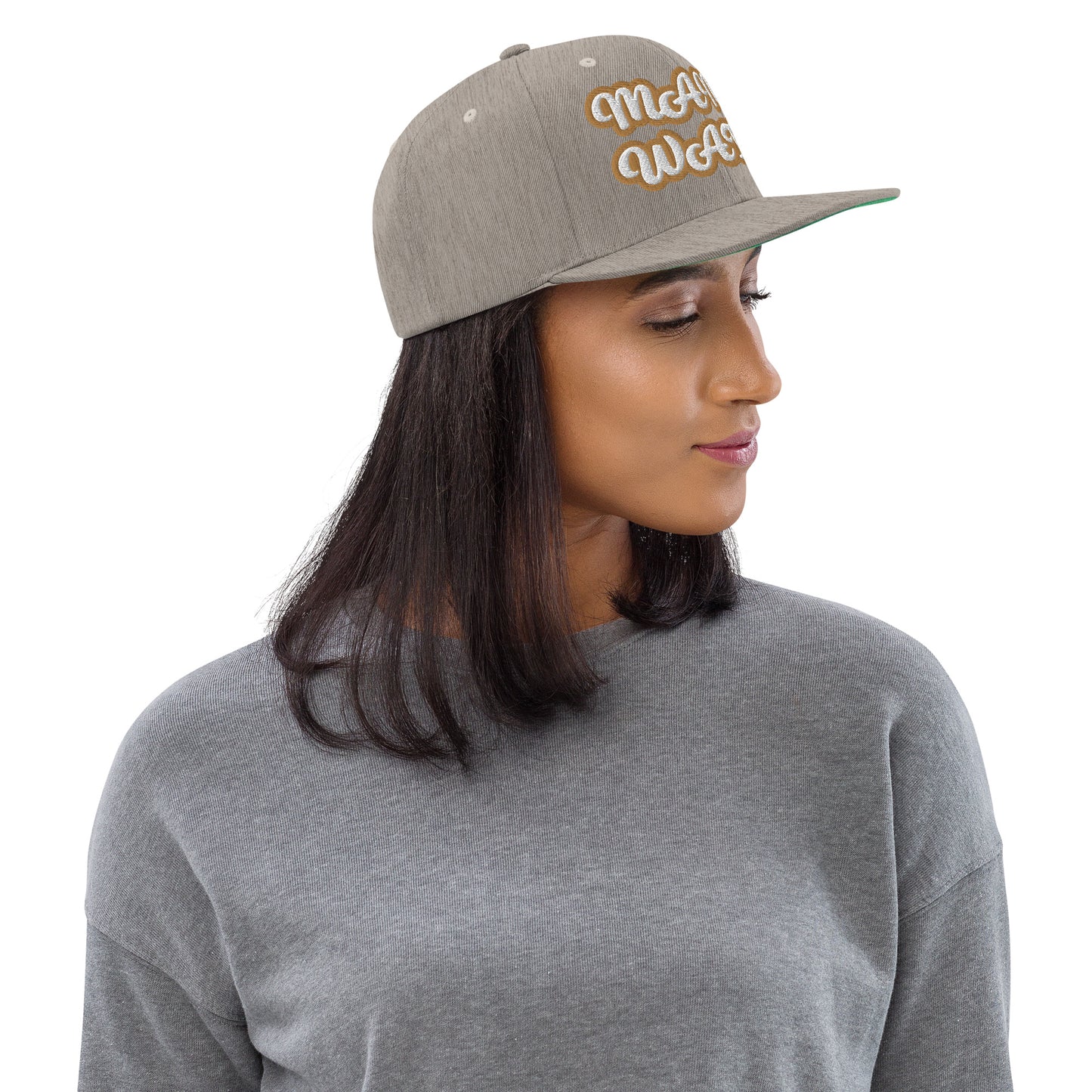 MAMI WATA Script Snapback hat