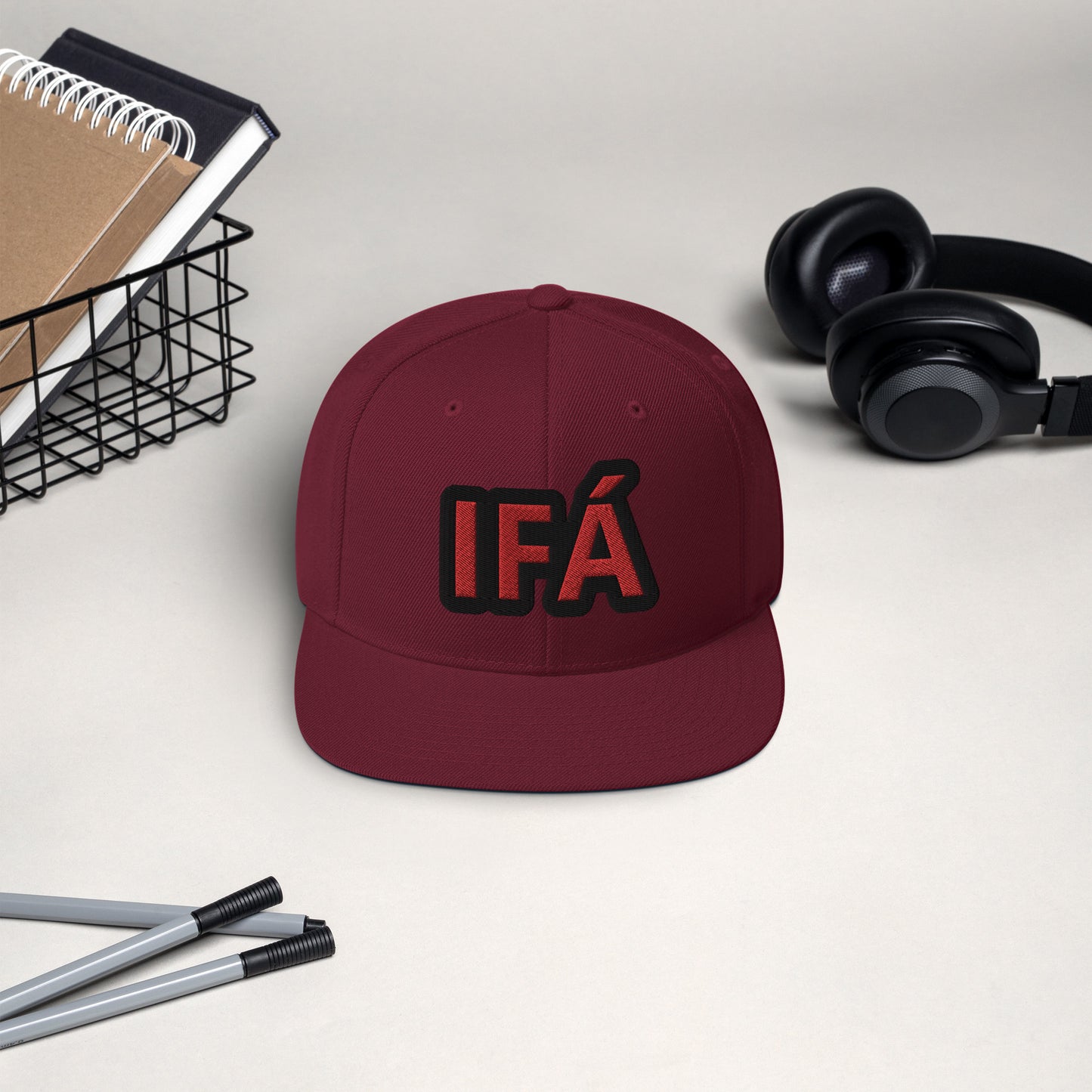 IFÁ Red 3 Snapback Hat