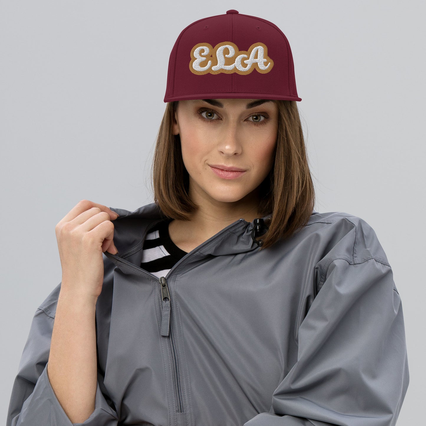ELA Script Snapback Hat