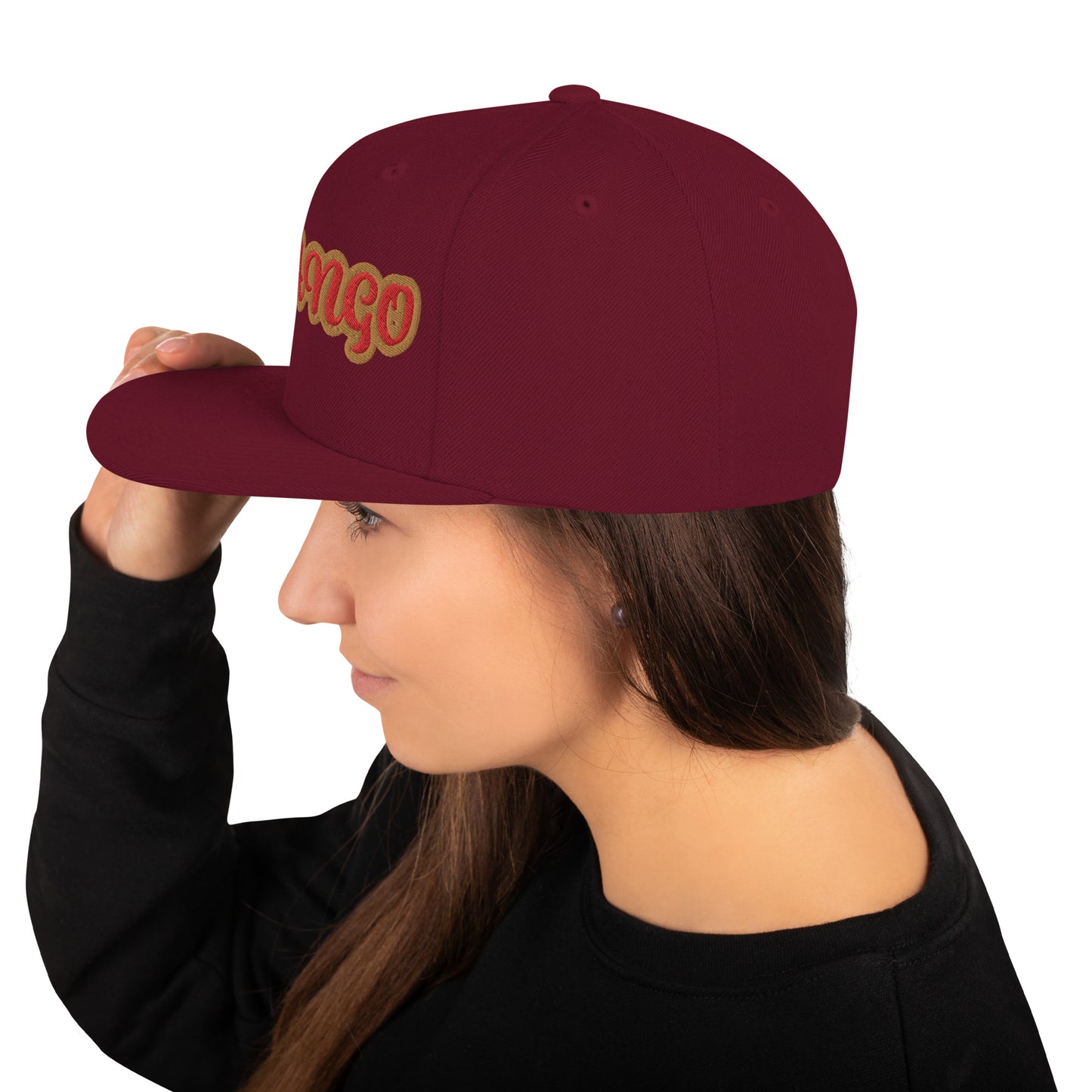 Chango Oro 1 Script Snapback Hat