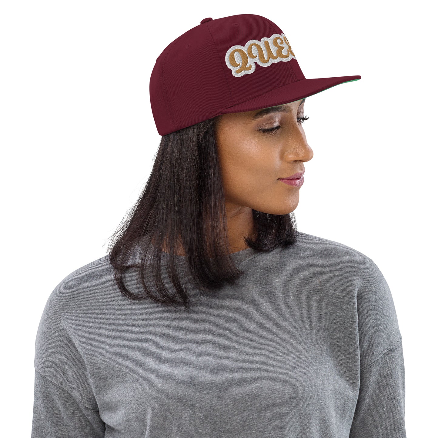 Queen Reverse Script Snapback hat