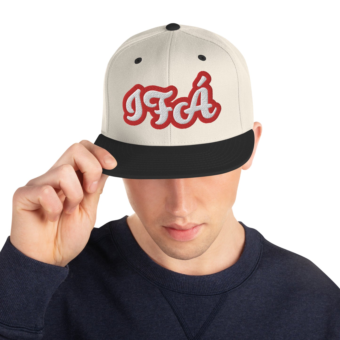 IFÁ Red 5 Script Snapback Hat