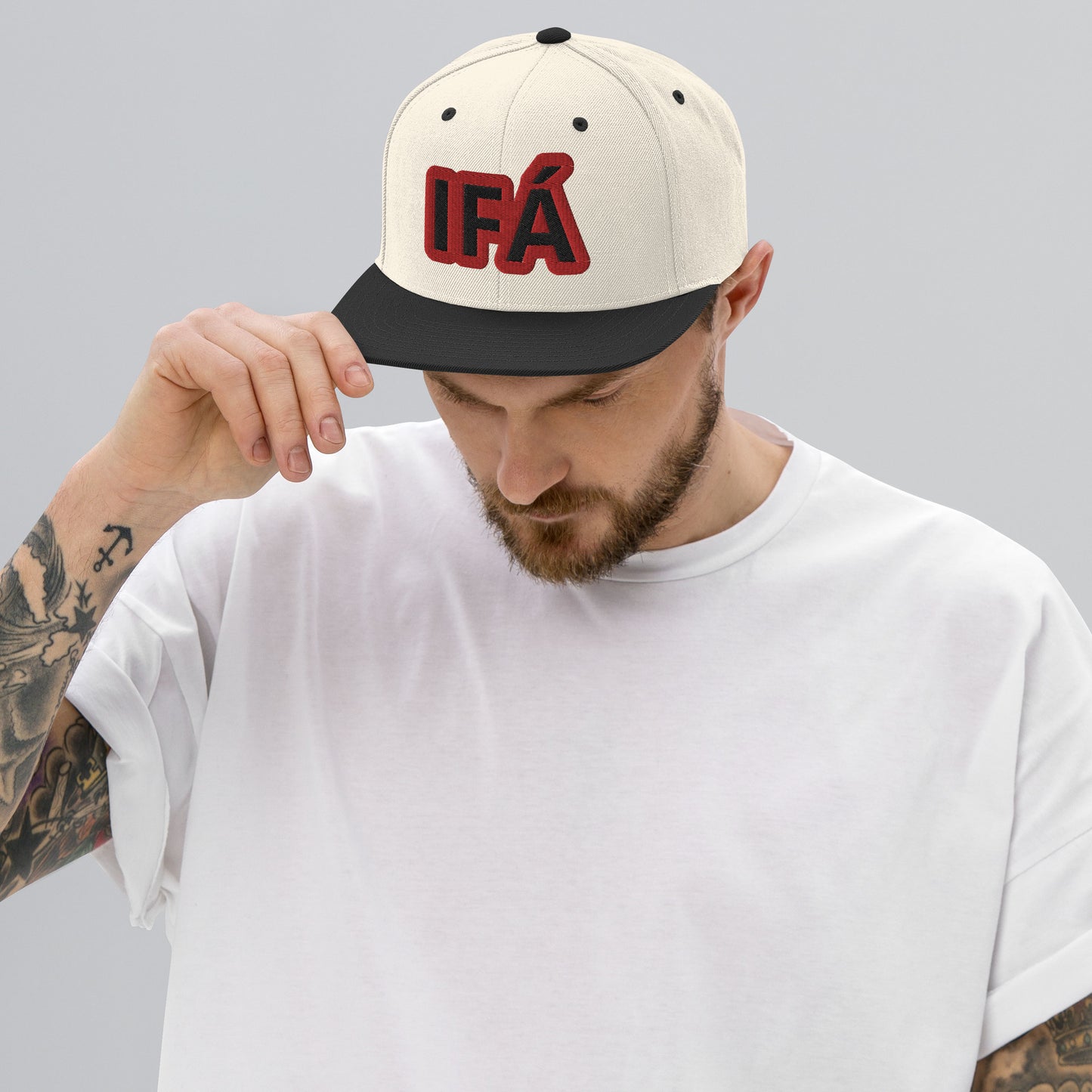 IFÁ Red 4 Snapback Hat