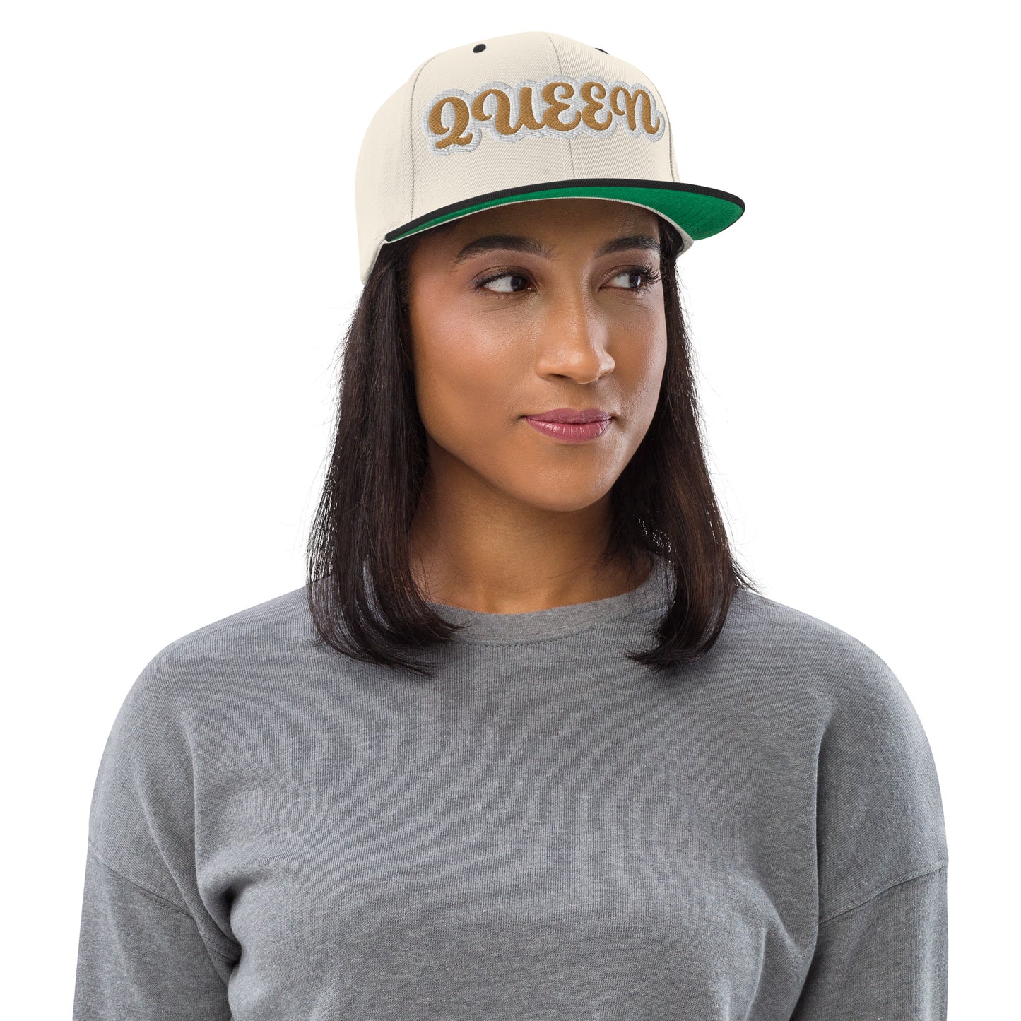 Queen Reverse Script Snapback hat