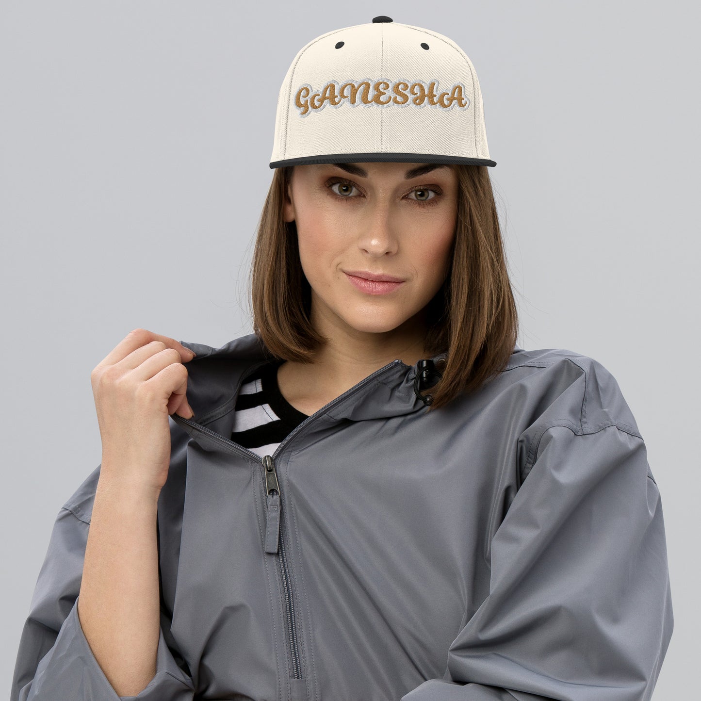GANESHA 1 Reverse Script Snapback hat