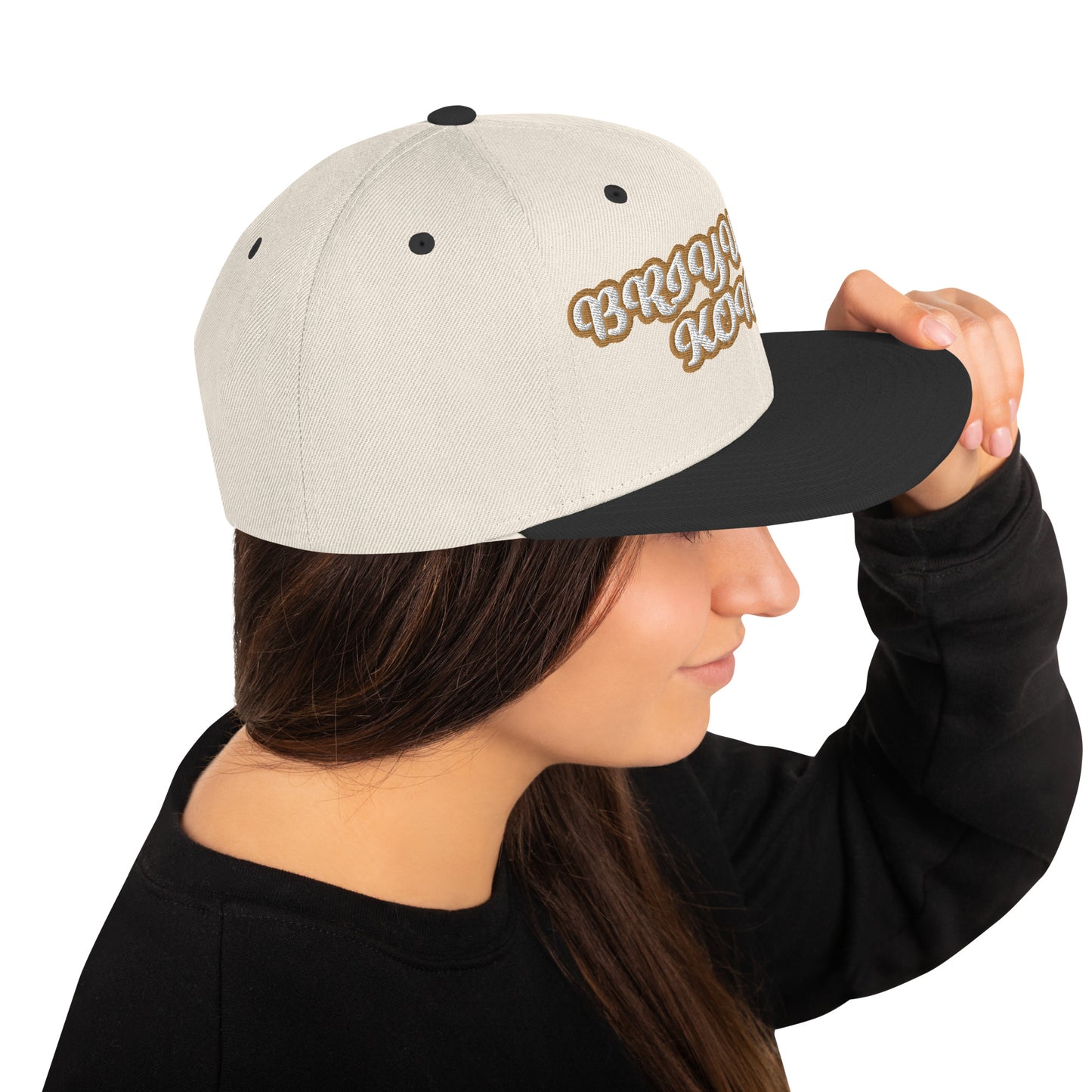BRIYUMBA KONGO Script Snapback hat