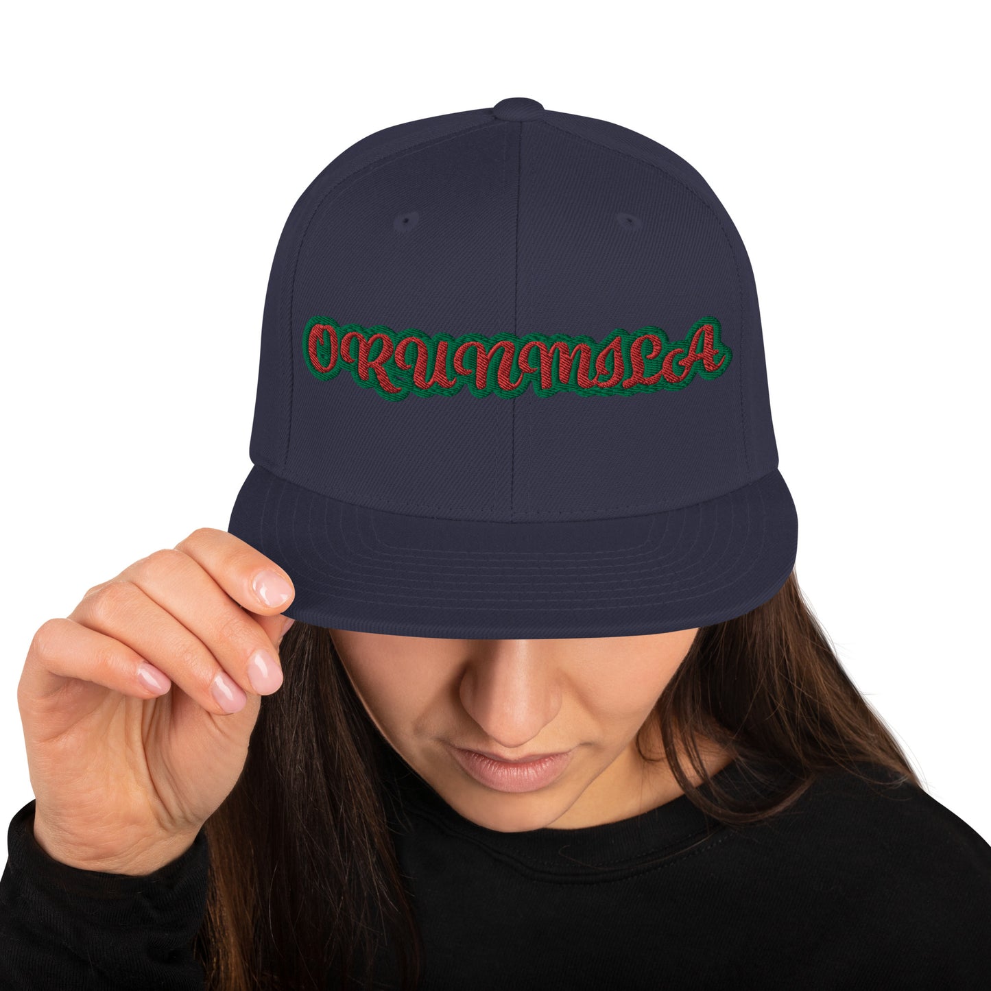 ORUNMILA Red/Green Snapback Hat