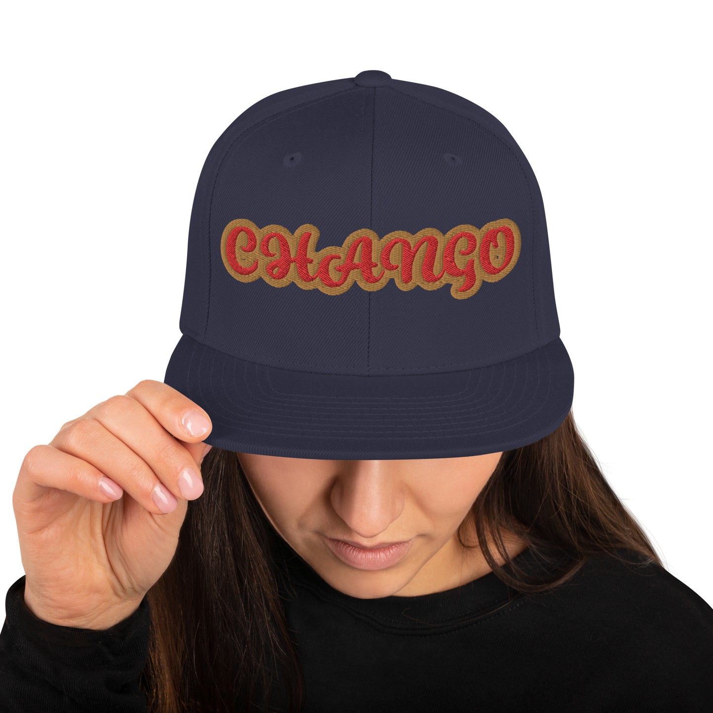Chango Oro 1 Script Snapback Hat