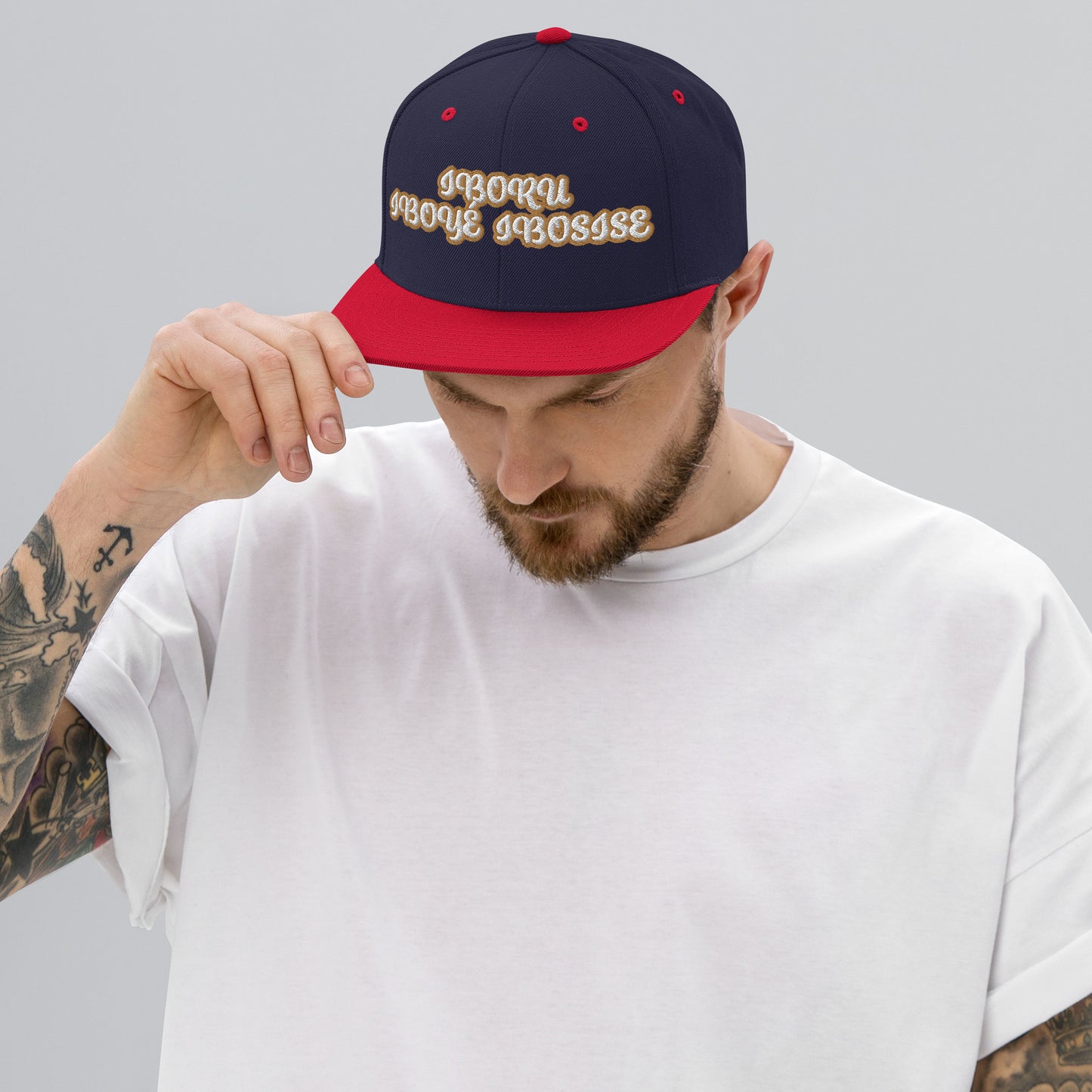 Iboru Lucumi Script Snapback hat