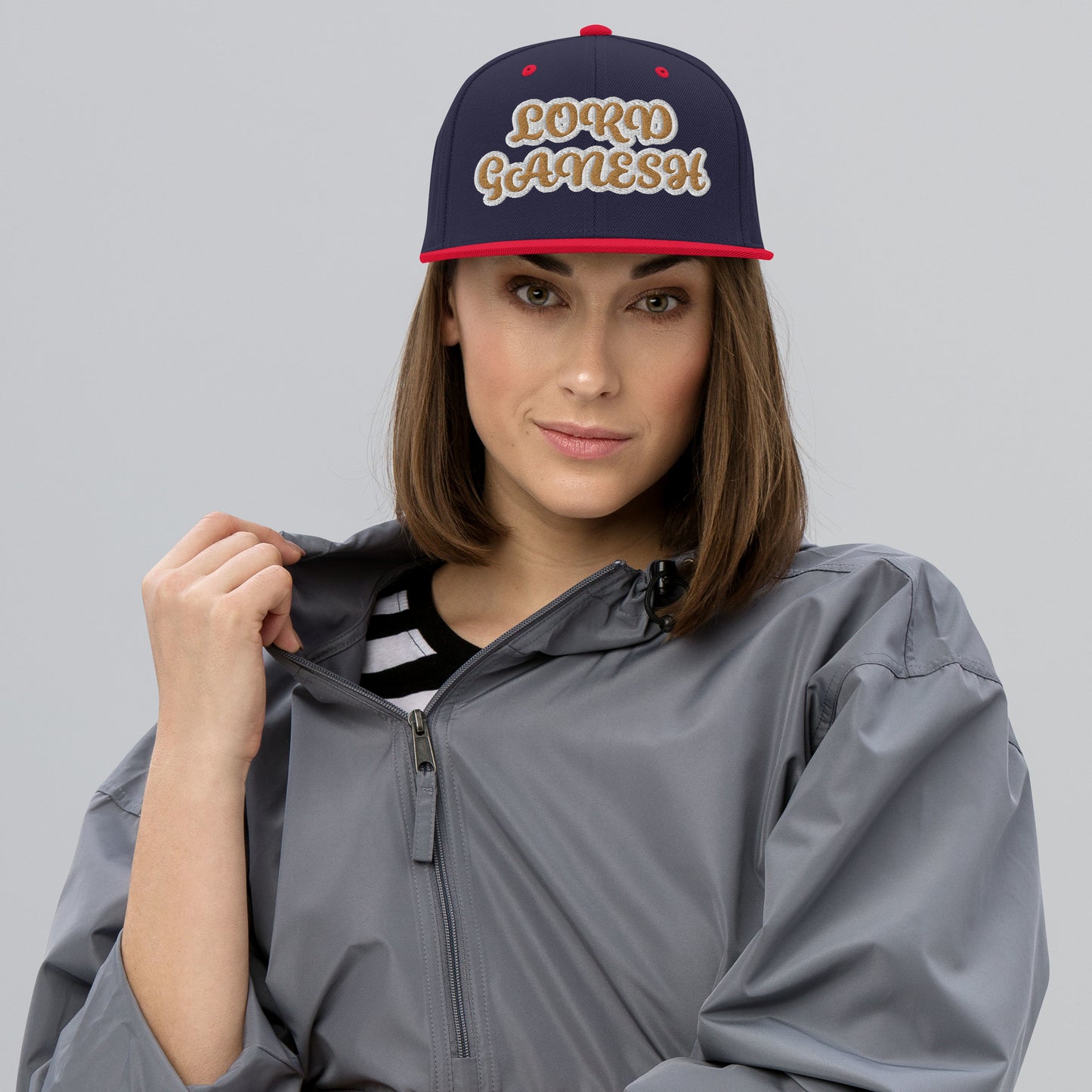 LORD GANESH 1 Reverse Script Snapback hat