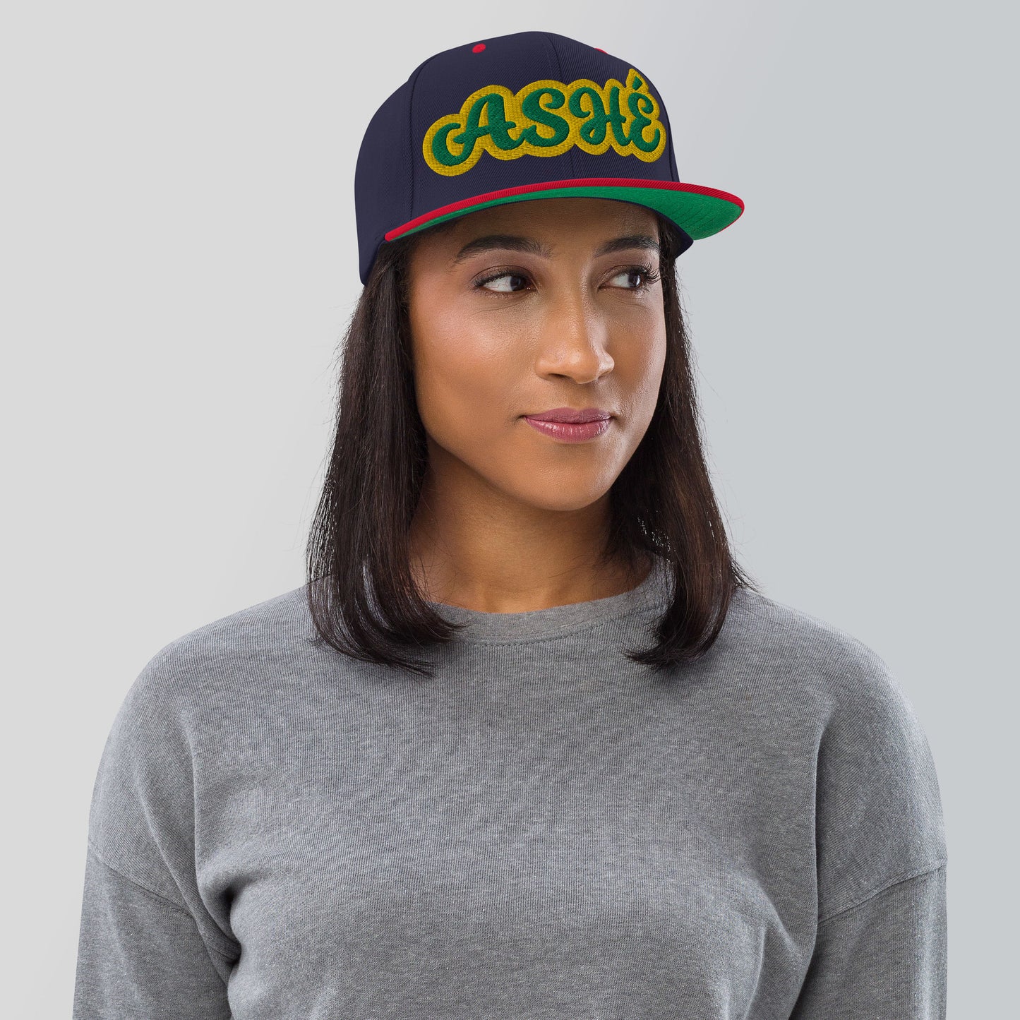 Ashé Lucumi Script Snapback hat