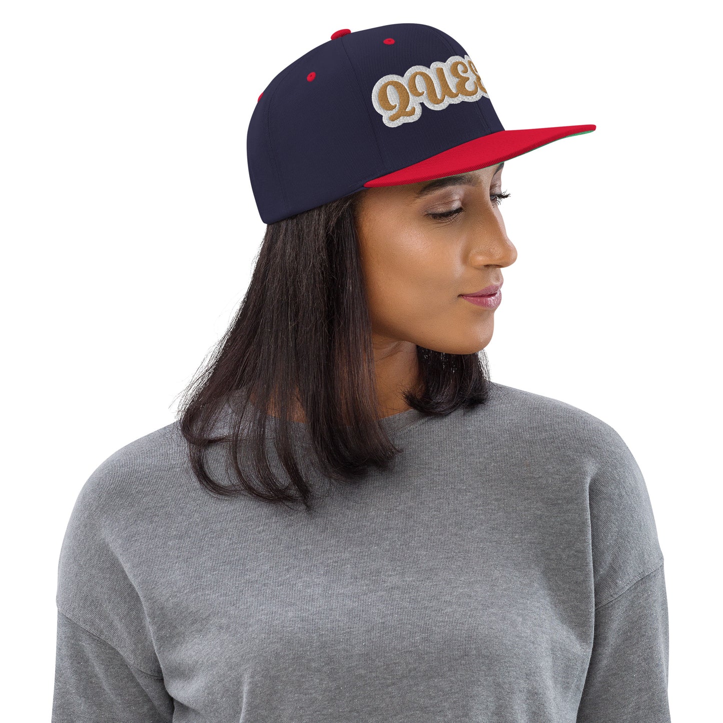 Queen Reverse Script Snapback hat