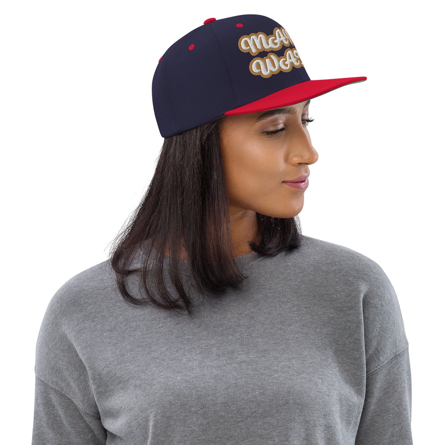 MAMI WATA Script Snapback hat