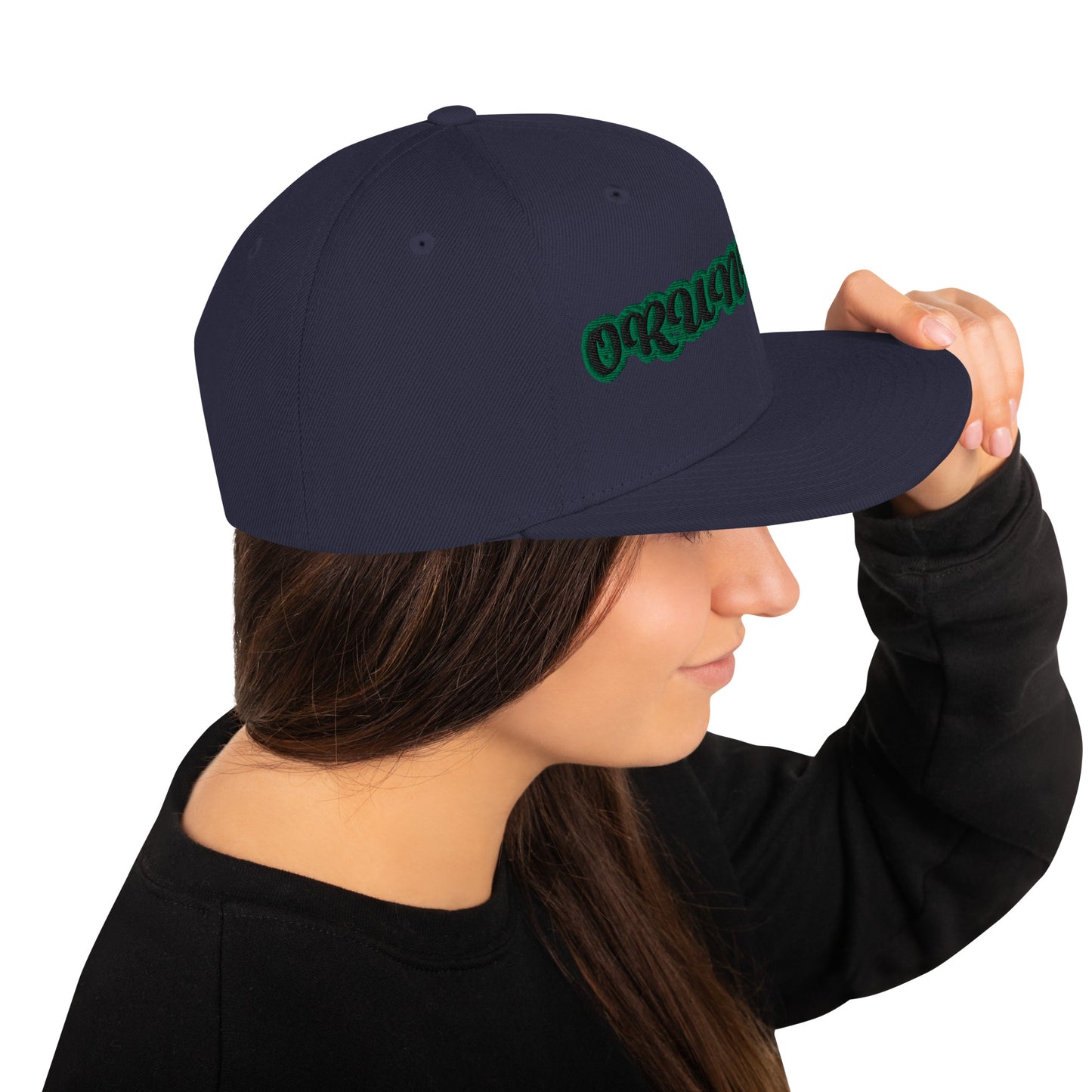Orunmila Ájé Ju Ogun 2 Reverse Script Snapback Hat