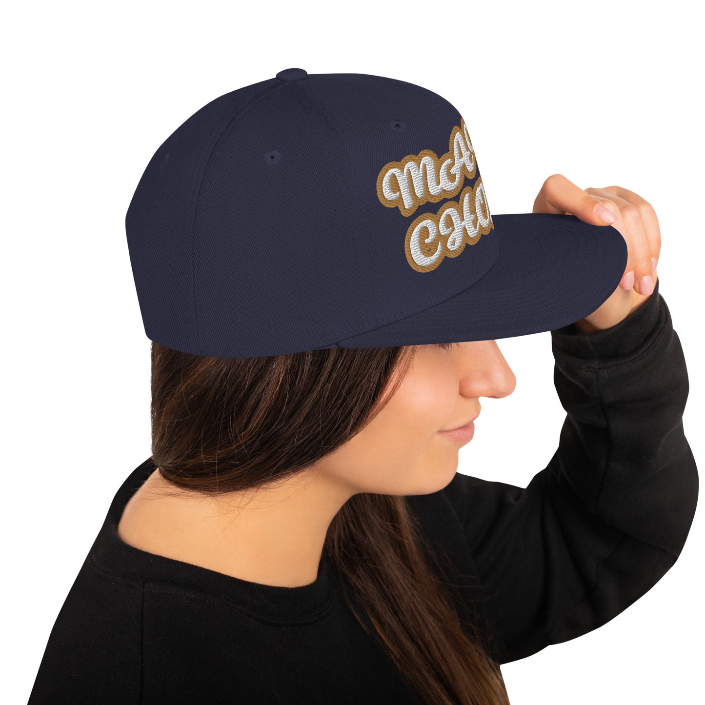 MAMA CHOLA Script Snapback hat
