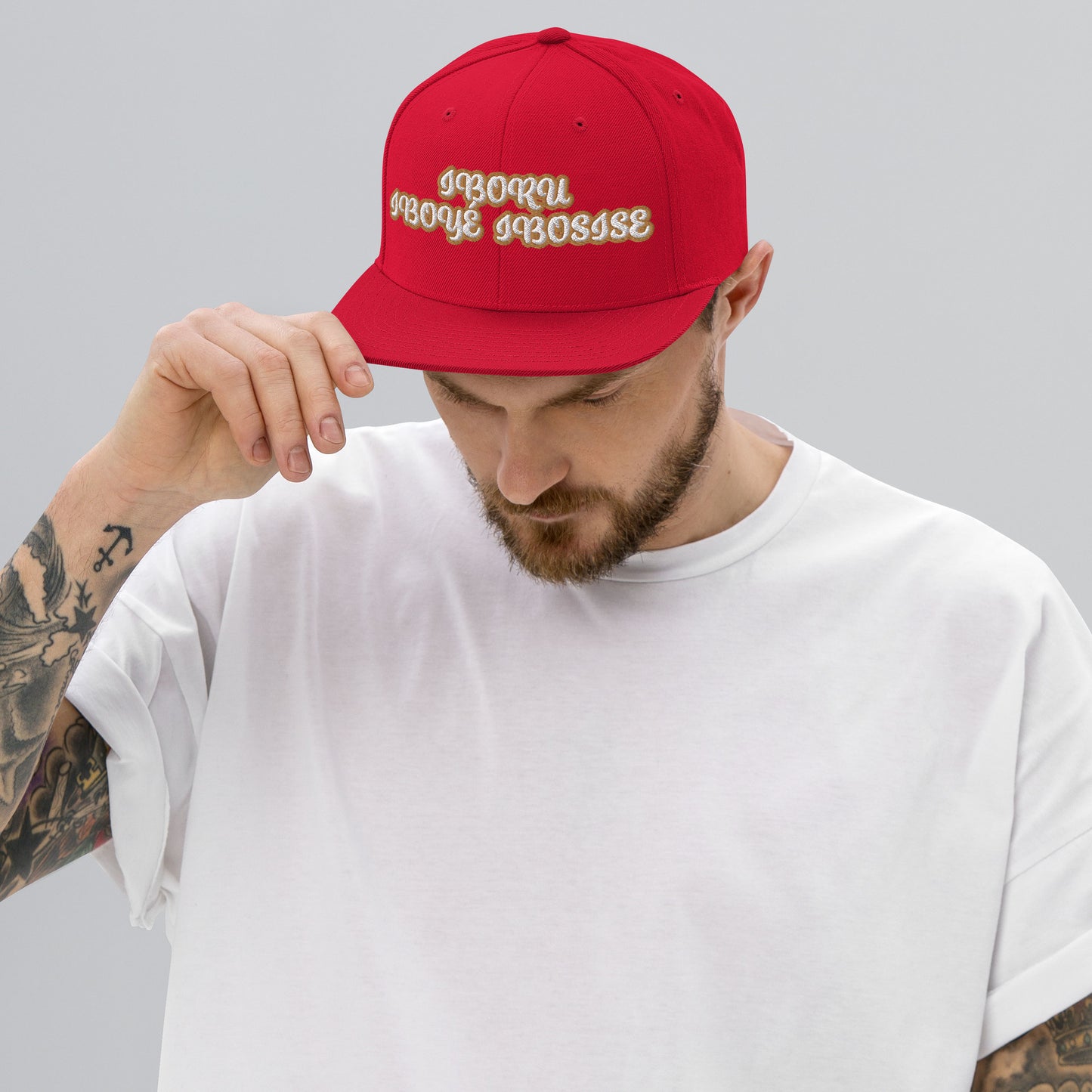 Iboru Lucumi Script Snapback hat