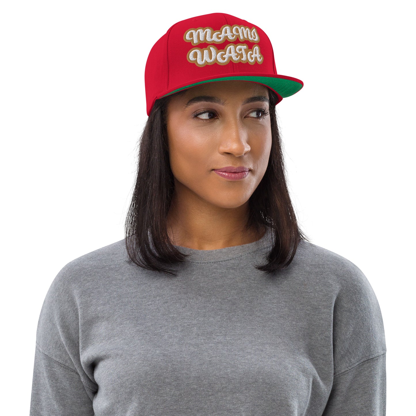 MAMI WATA Script Snapback hat