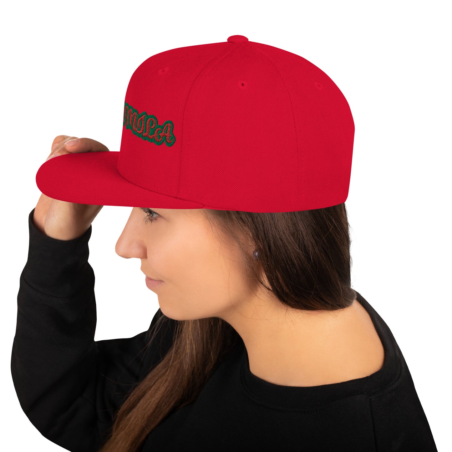 ORUNMILA Red/Green Snapback Hat