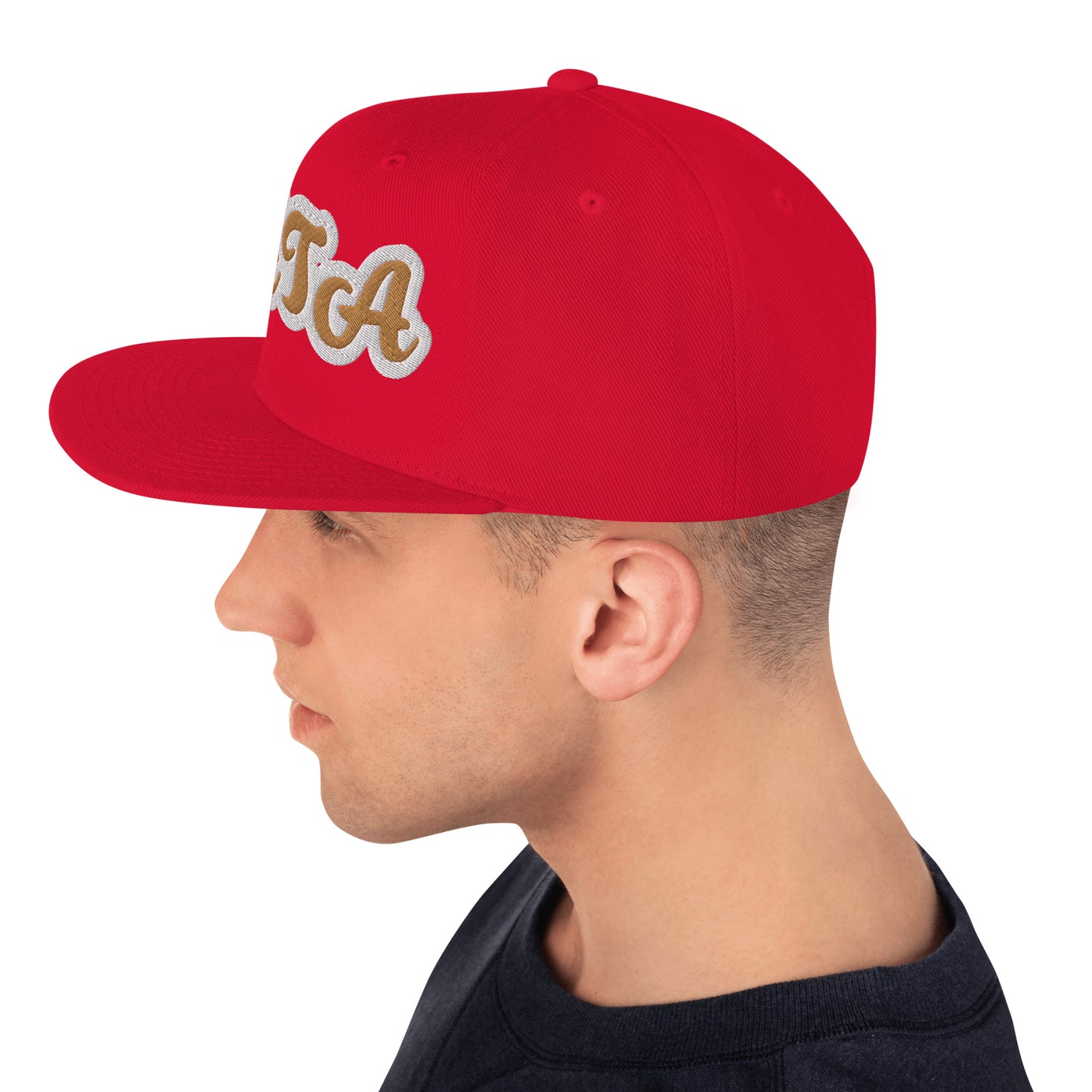 TATA Reverse Script Snapback hat