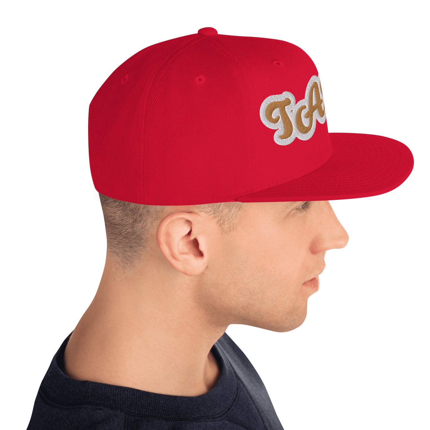TATA Reverse Script Snapback hat