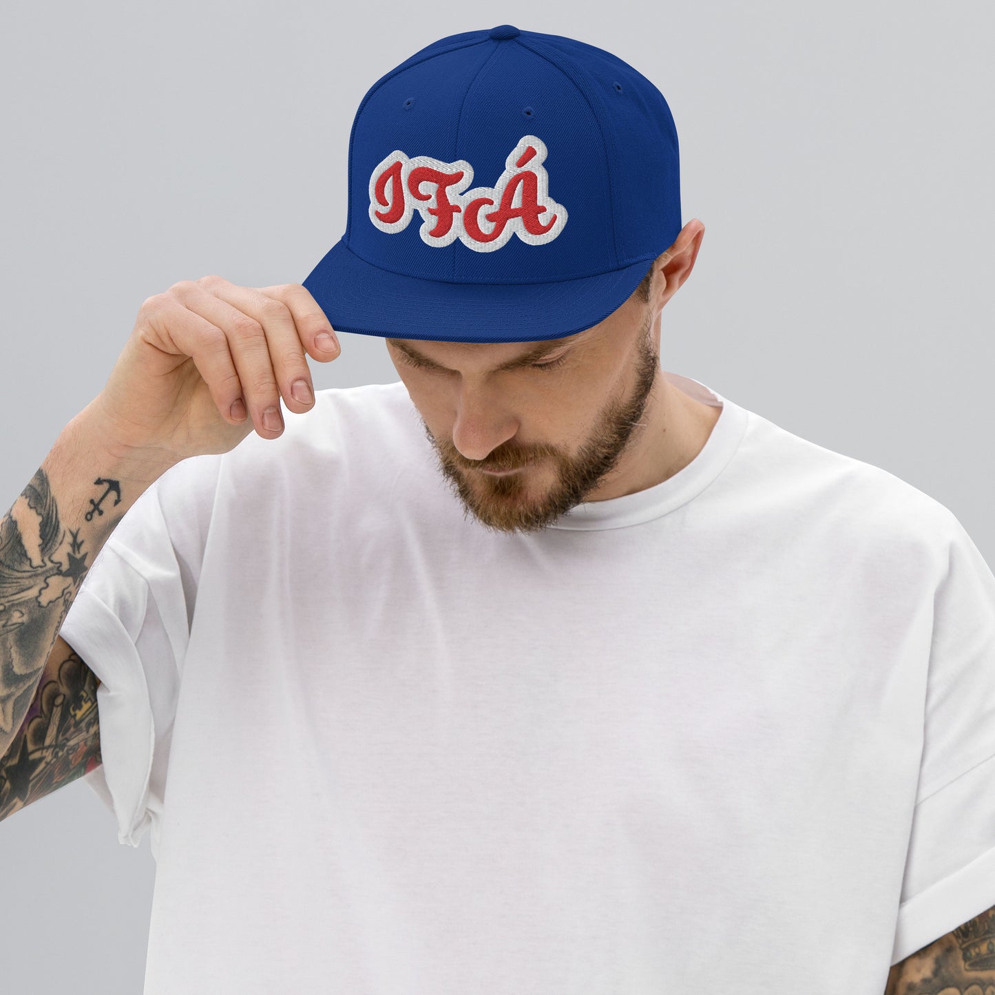 IFÁ Red 2 Script Snapback Hat