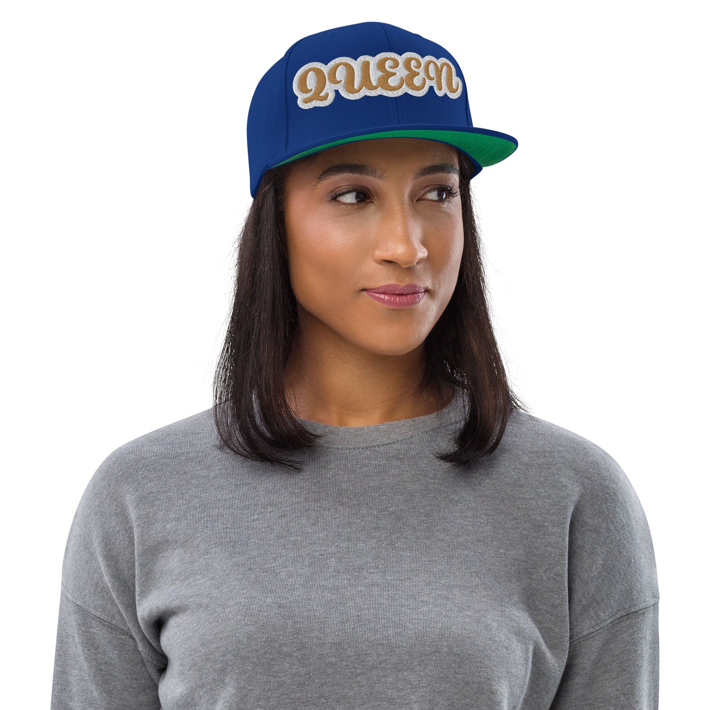 Queen Reverse Script Snapback hat