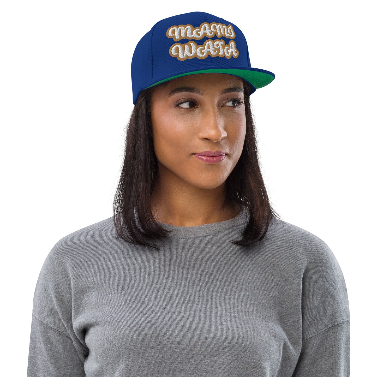 MAMI WATA Script Snapback hat