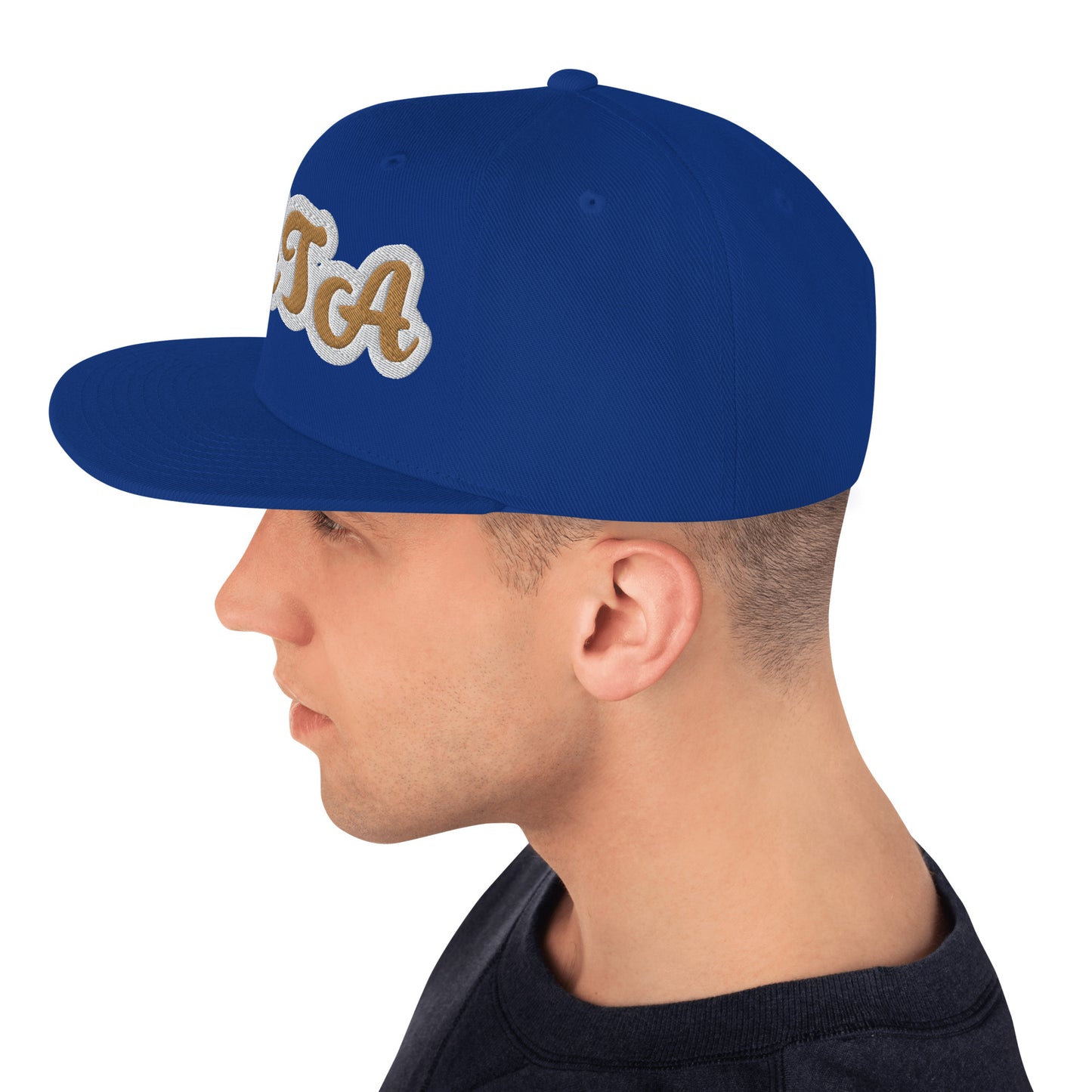 TATA Reverse Script Snapback hat
