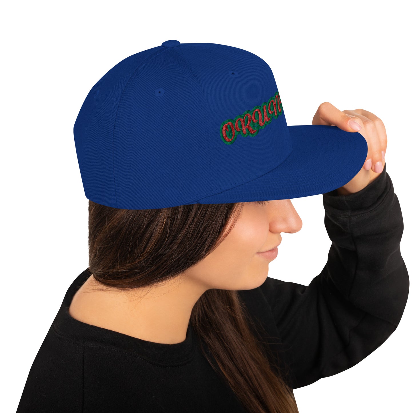 ORUNMILA Red/Green Snapback Hat