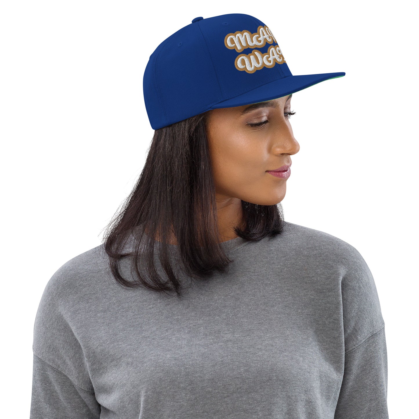 MAMI WATA Script Snapback hat